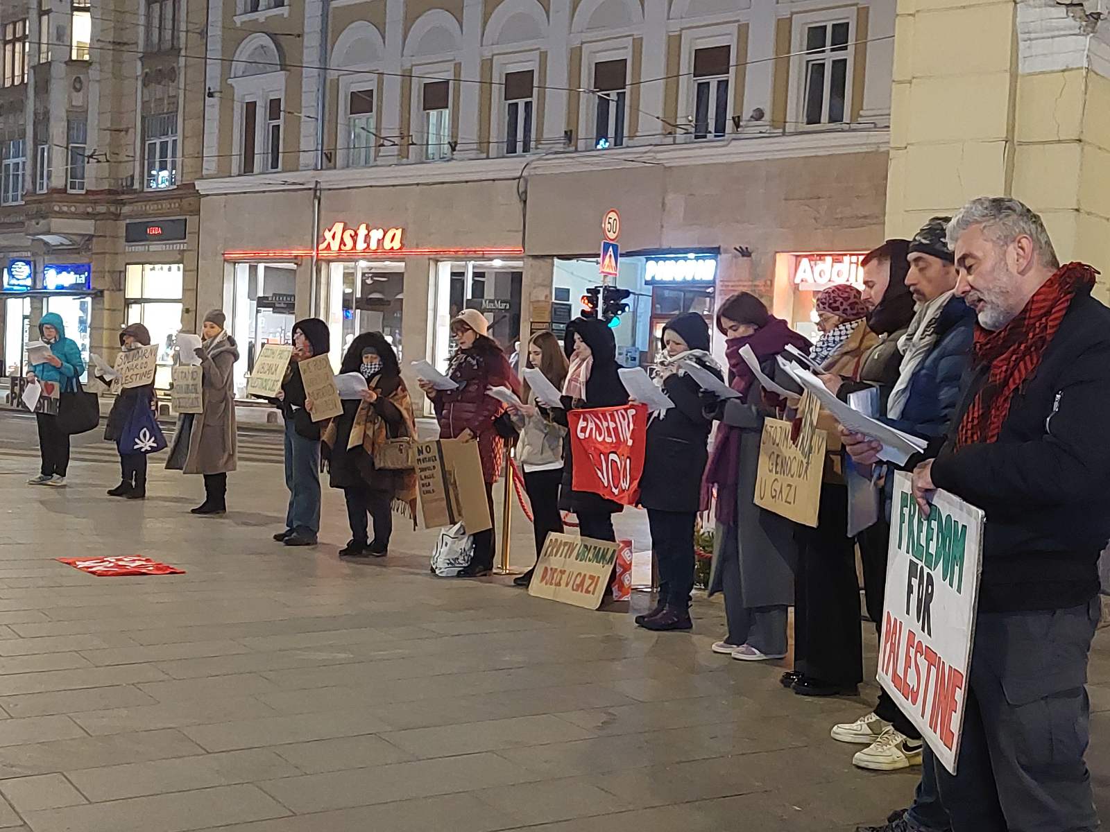 protesti novinari palestina