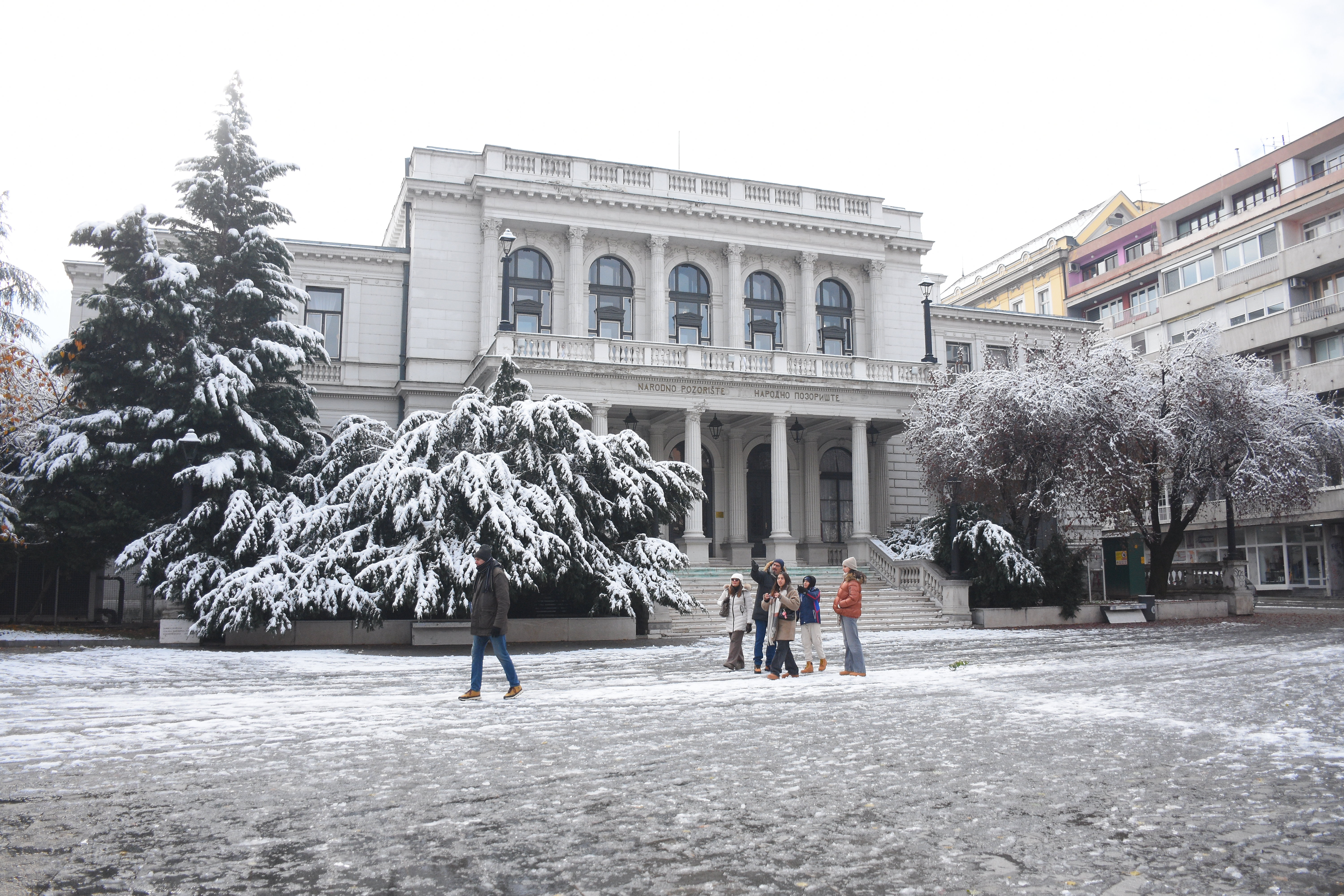 Sarajevo, snijeg, zima, vremenska prognoza, narodno pozorište sarajevo