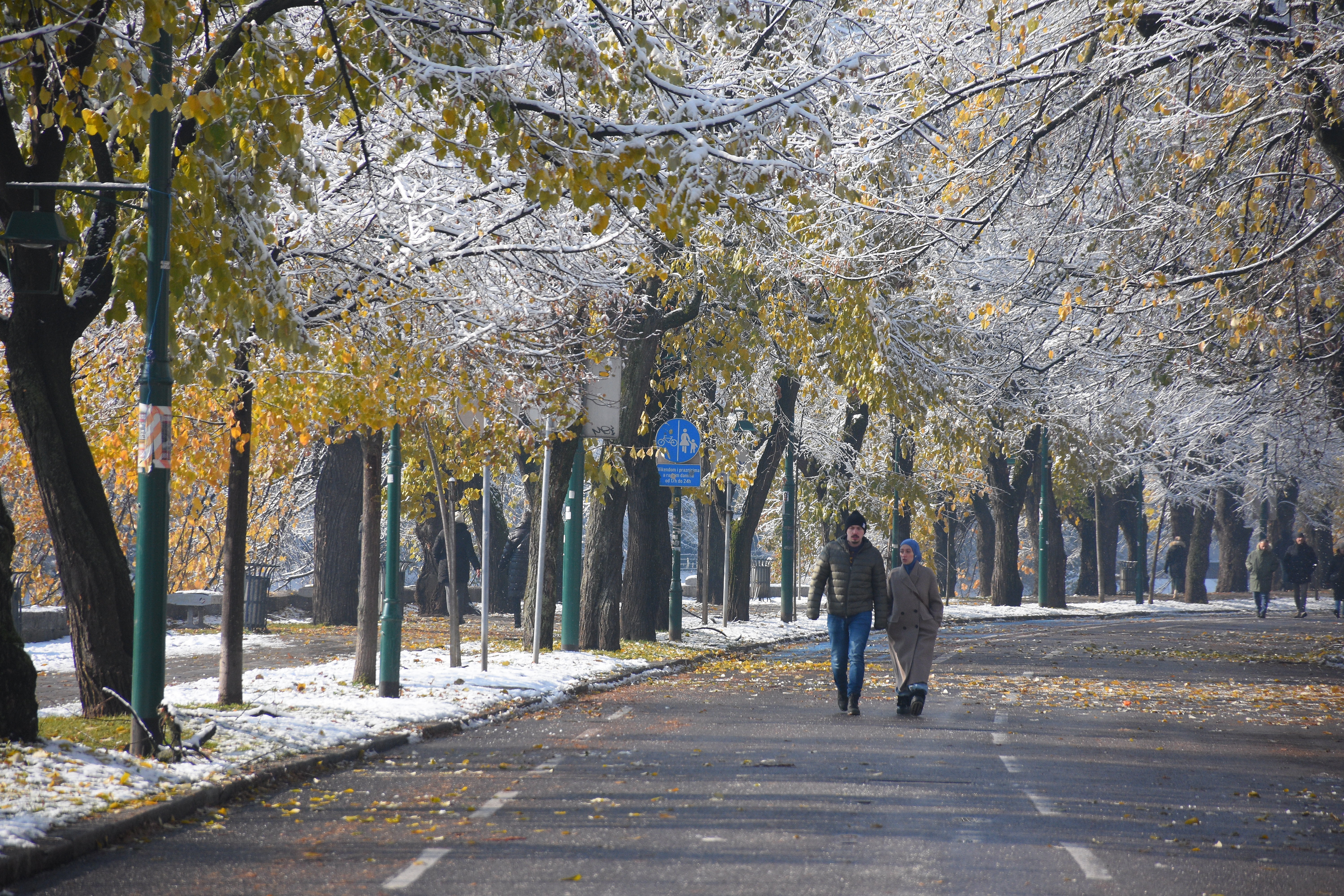 Sarajevo, snijeg, zima, vremenska prognoza, vilsonovo šetalište