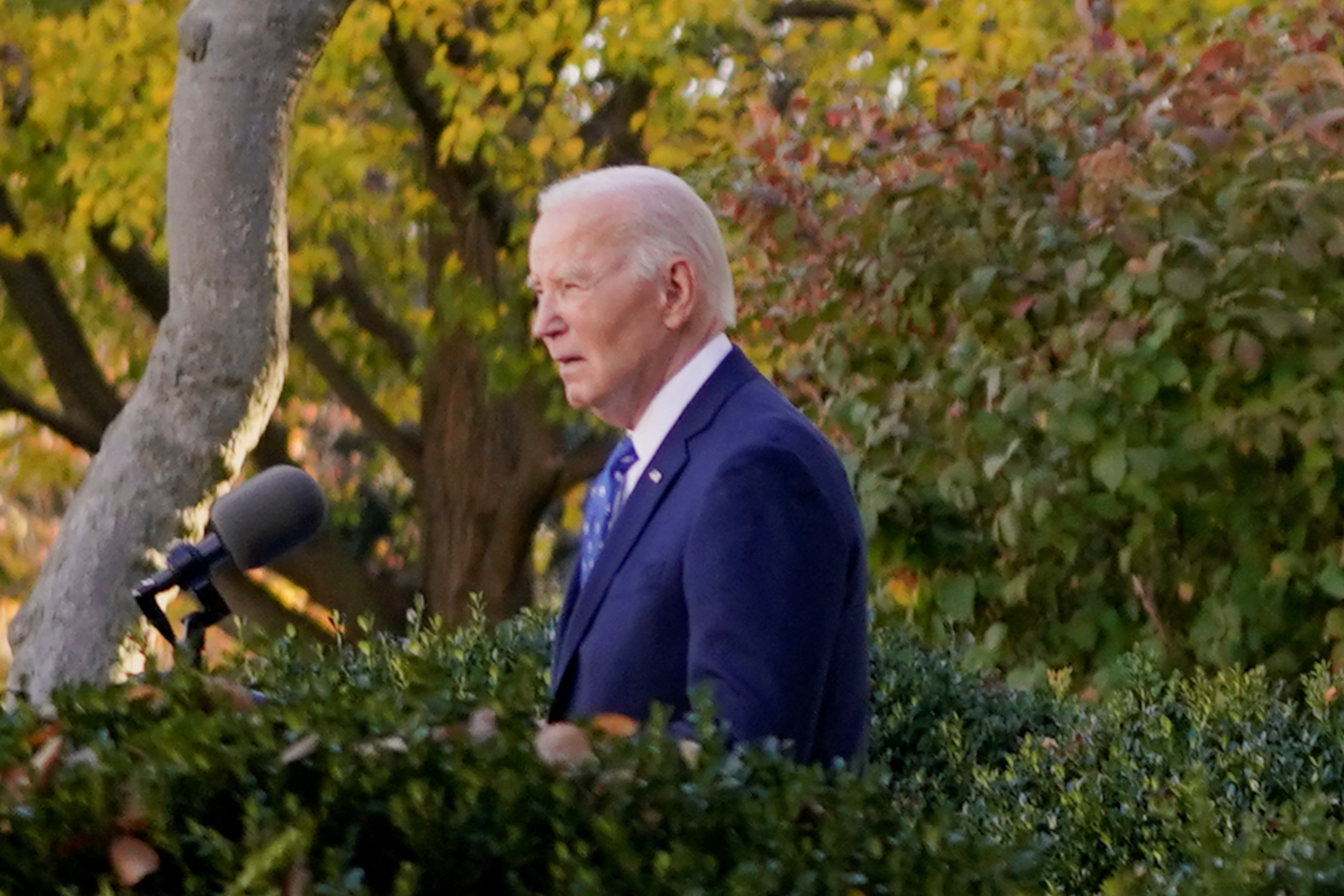 U.S. President Joe Biden delivers remarks at the White House
