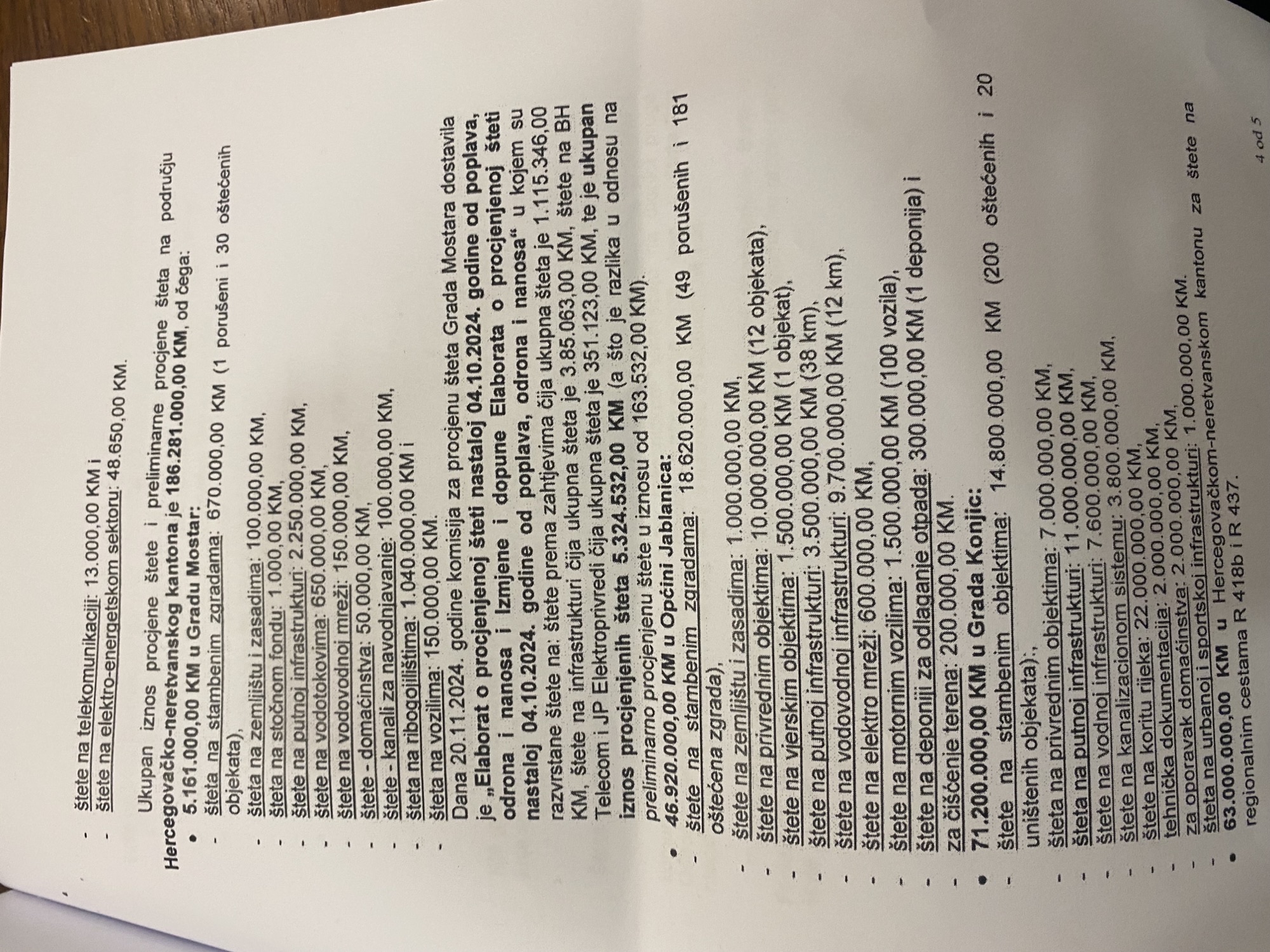 procjnea štete poplave fbih