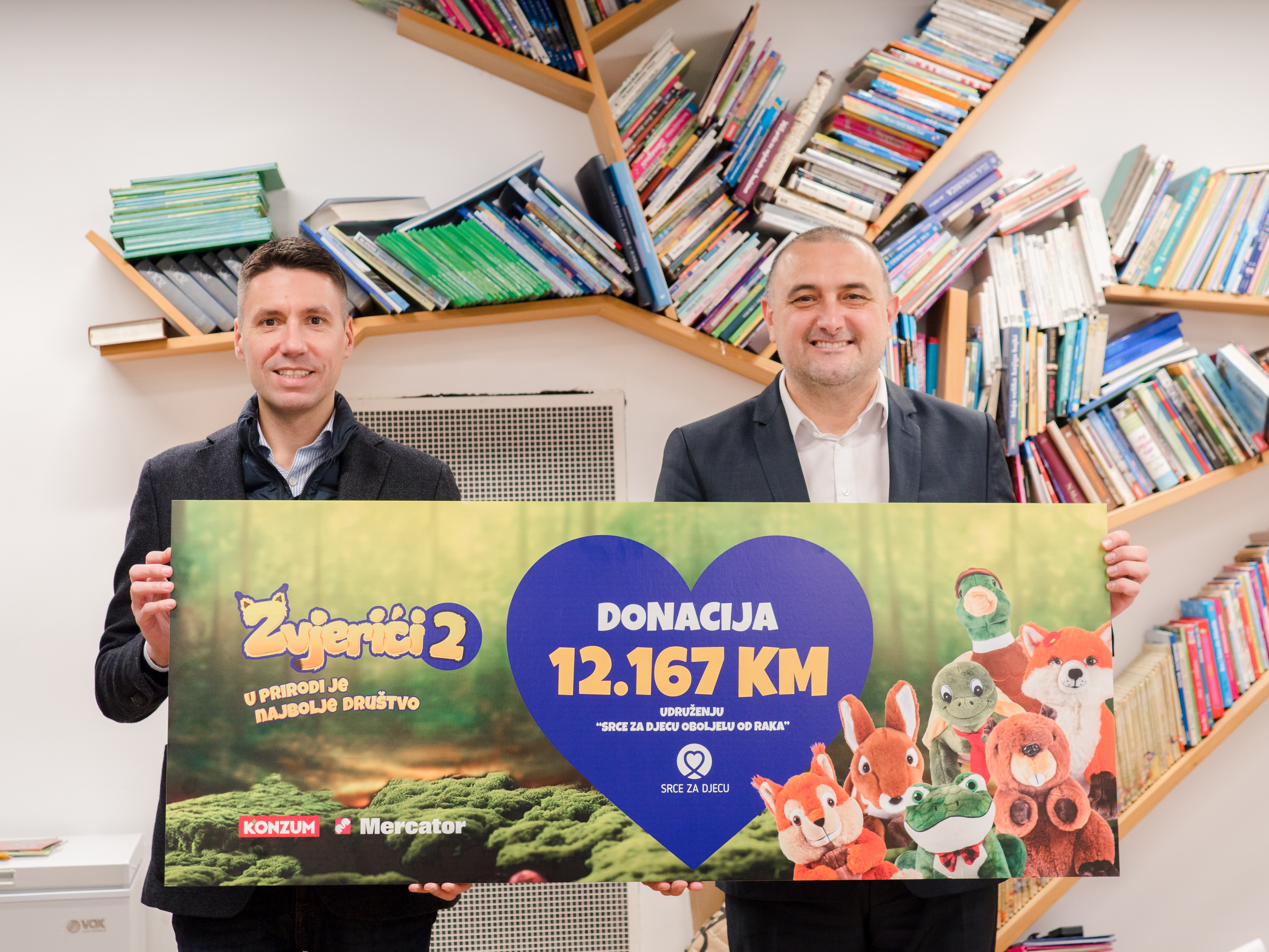 Konzum i Mercator - Donacija Srce za djecu oboljelu od raka 03.12.2024.