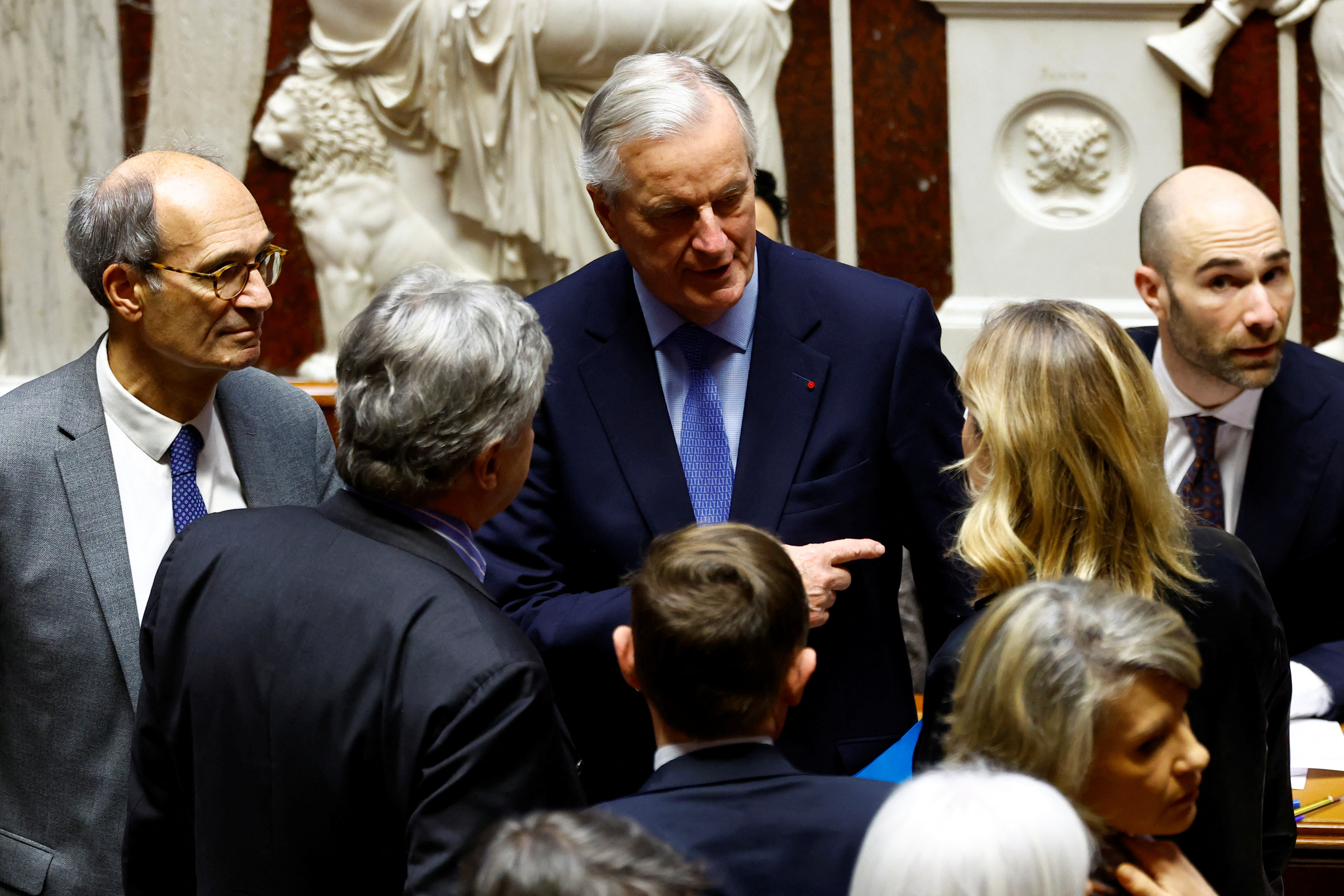 Questions to the government session at the National Assembly in Paris