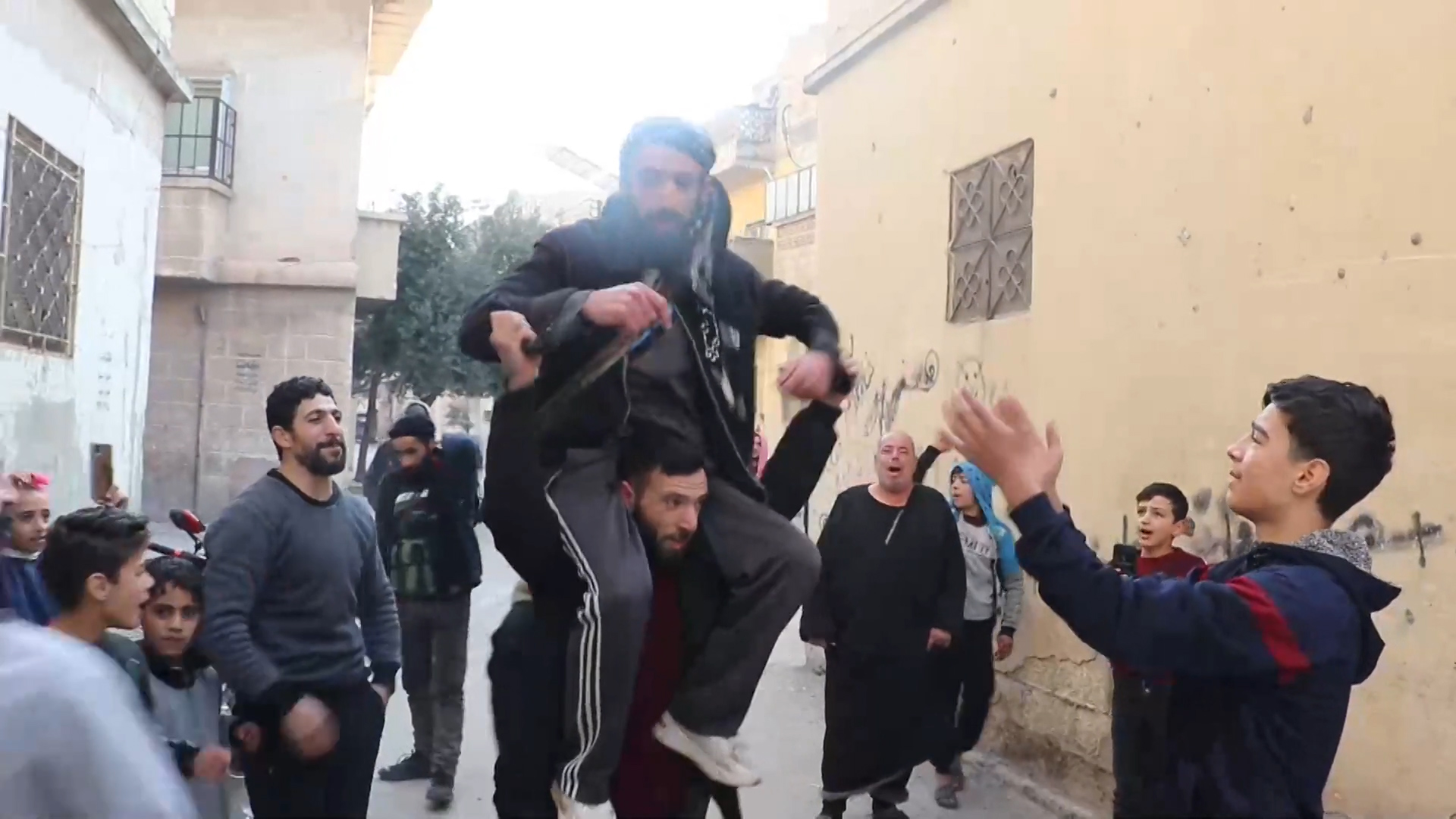 slavlje na ulicama sirije