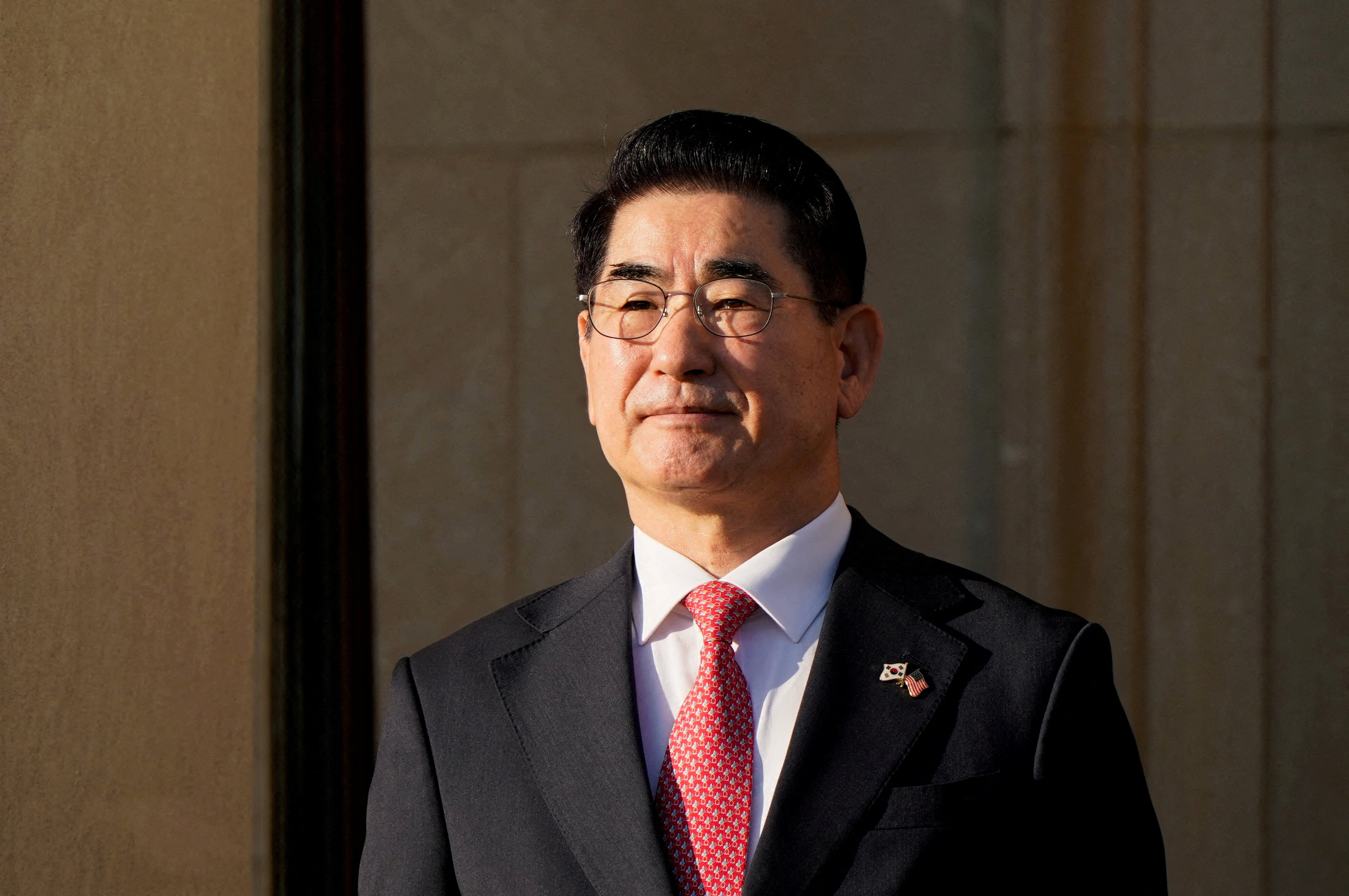FILE PHOTO: U.S. Defense Secretary Austin meets with South Korea's Defense Minister Yong-hyun, in Washington