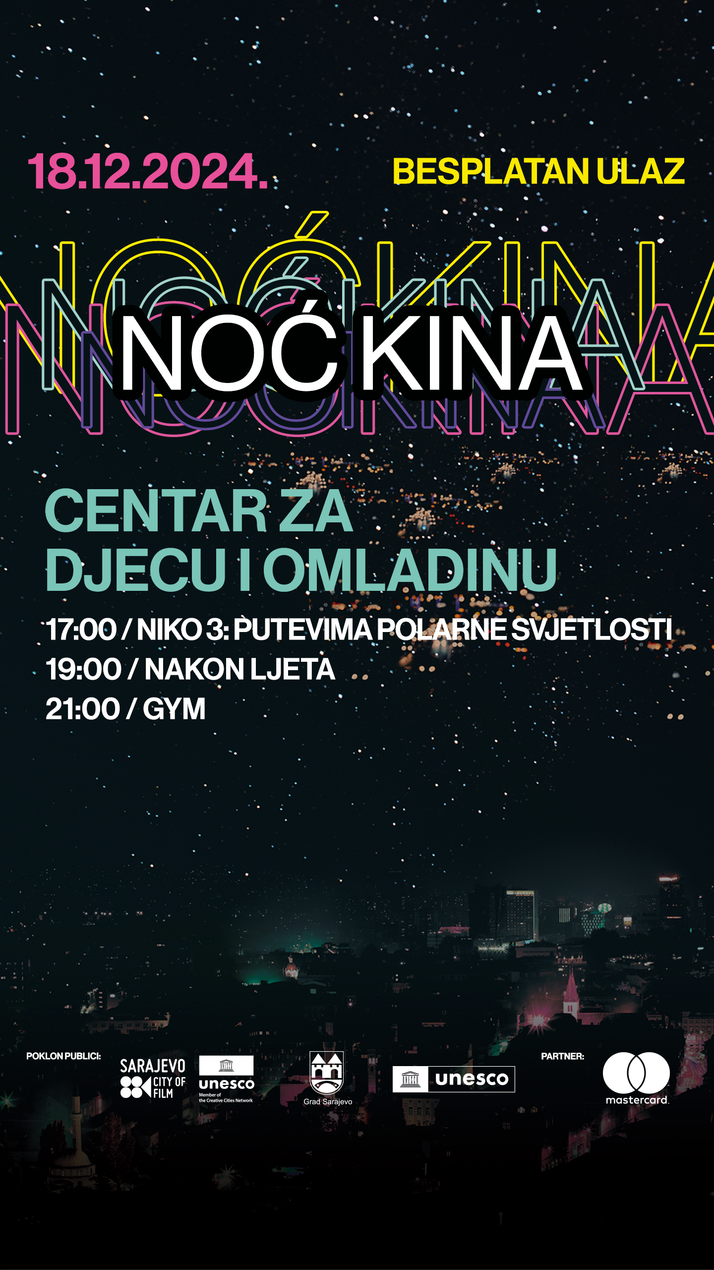 Program za Noć kina u Sarajevu