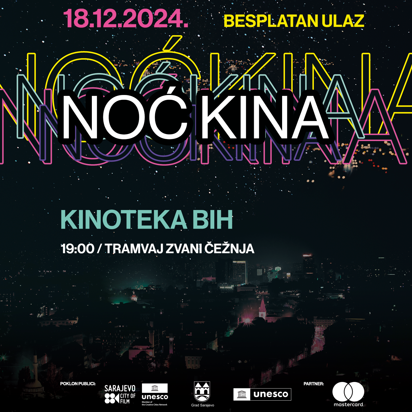 Program za Noć kina u Sarajevu