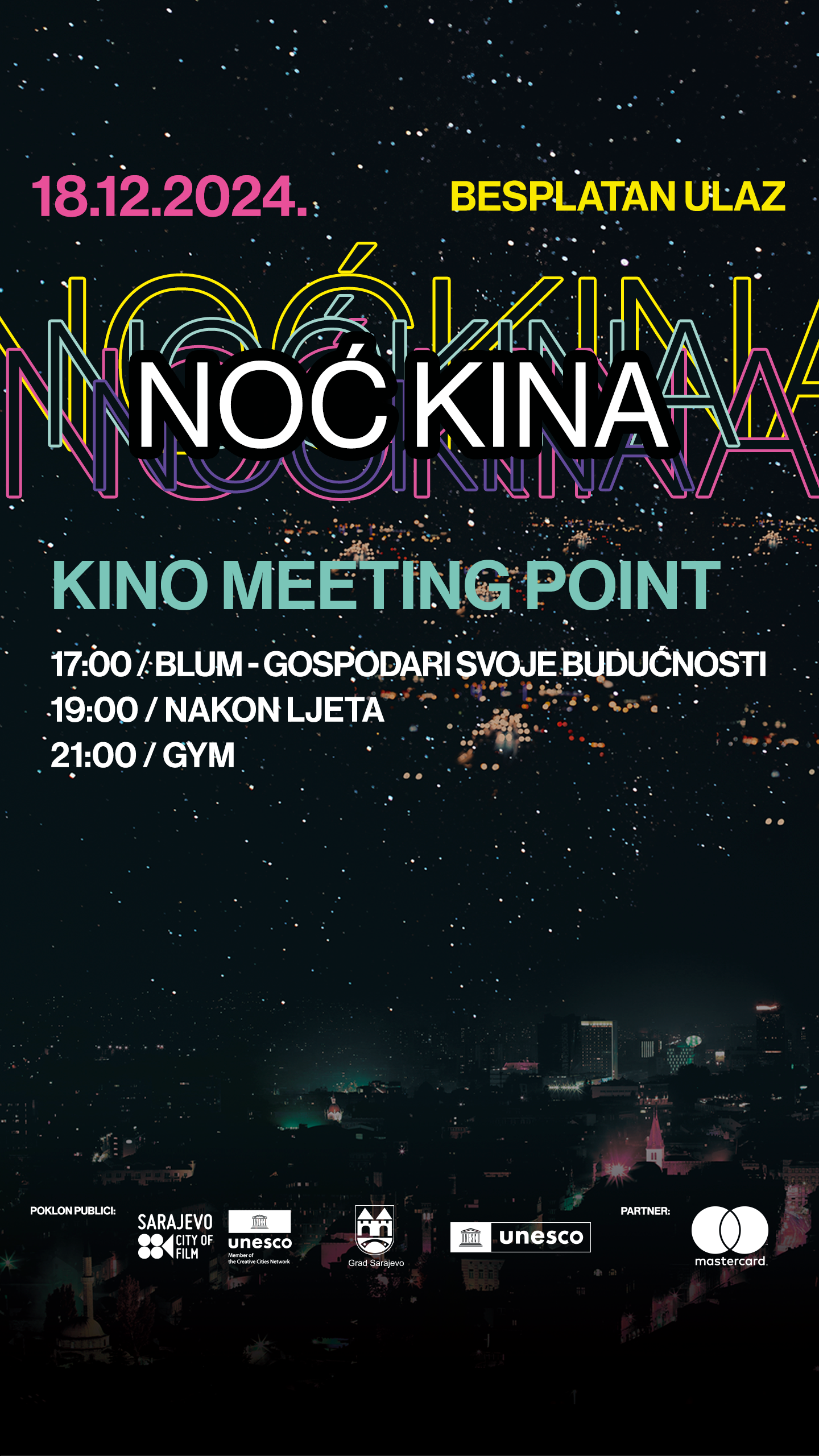 Program za Noć kina u Sarajevu