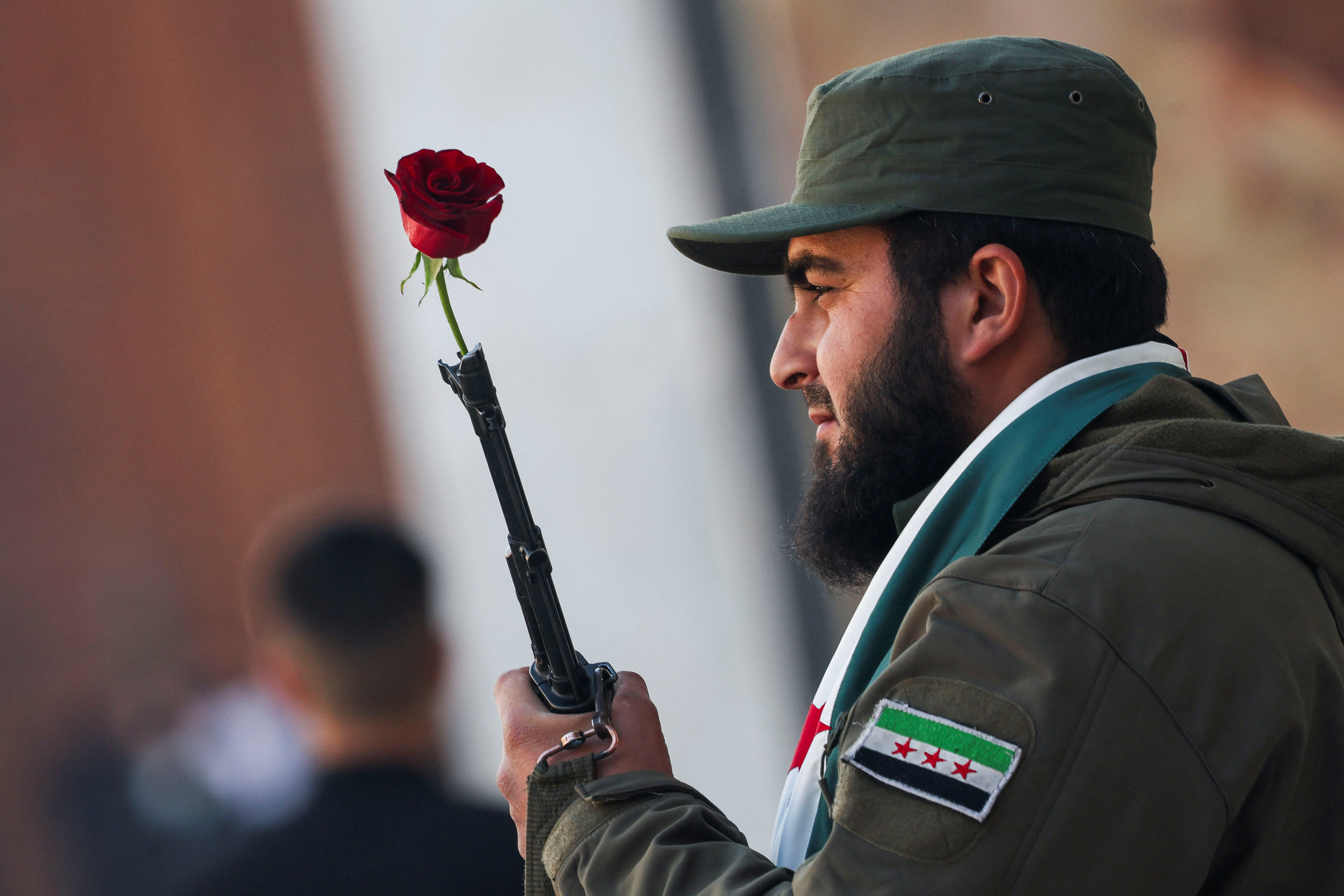 The first Friday at Umayyad Mosque after members of the ruling Syrian body settle in to take control of the city, in Damascus