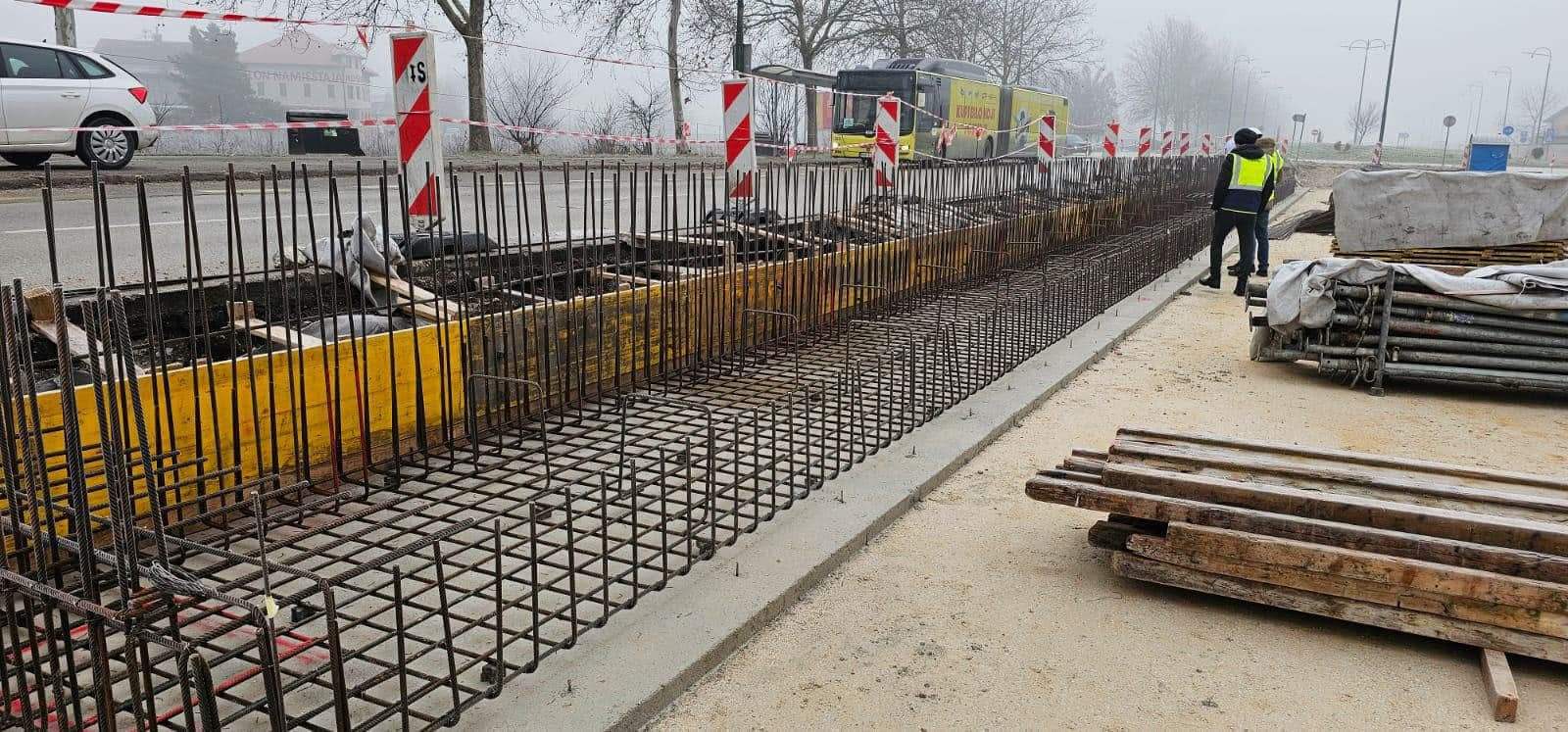 Izgradnja tramvajske pruge prema Hrasnici