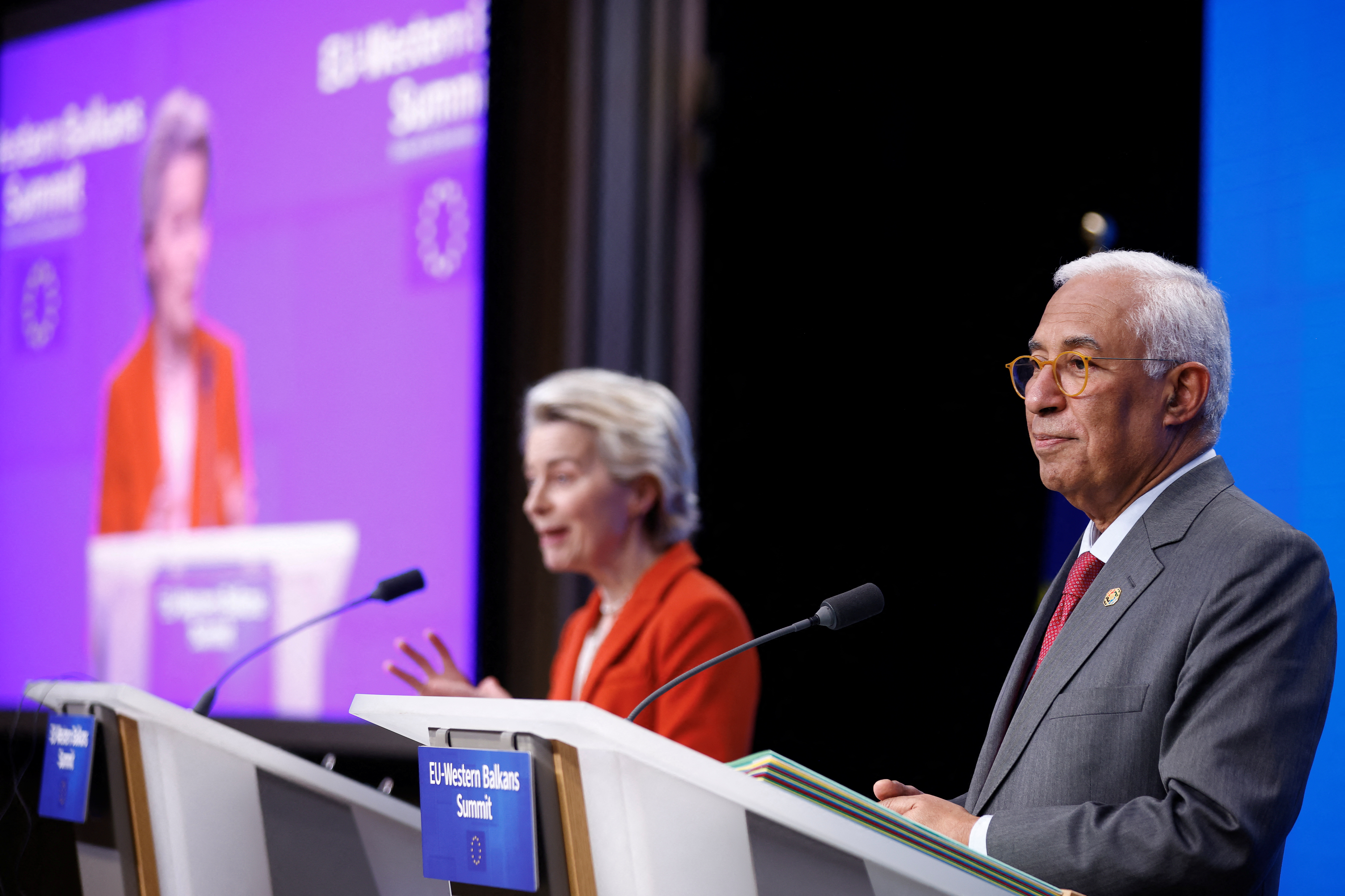 European Union and Western Balkans countries leaders hold a summit in Brussels