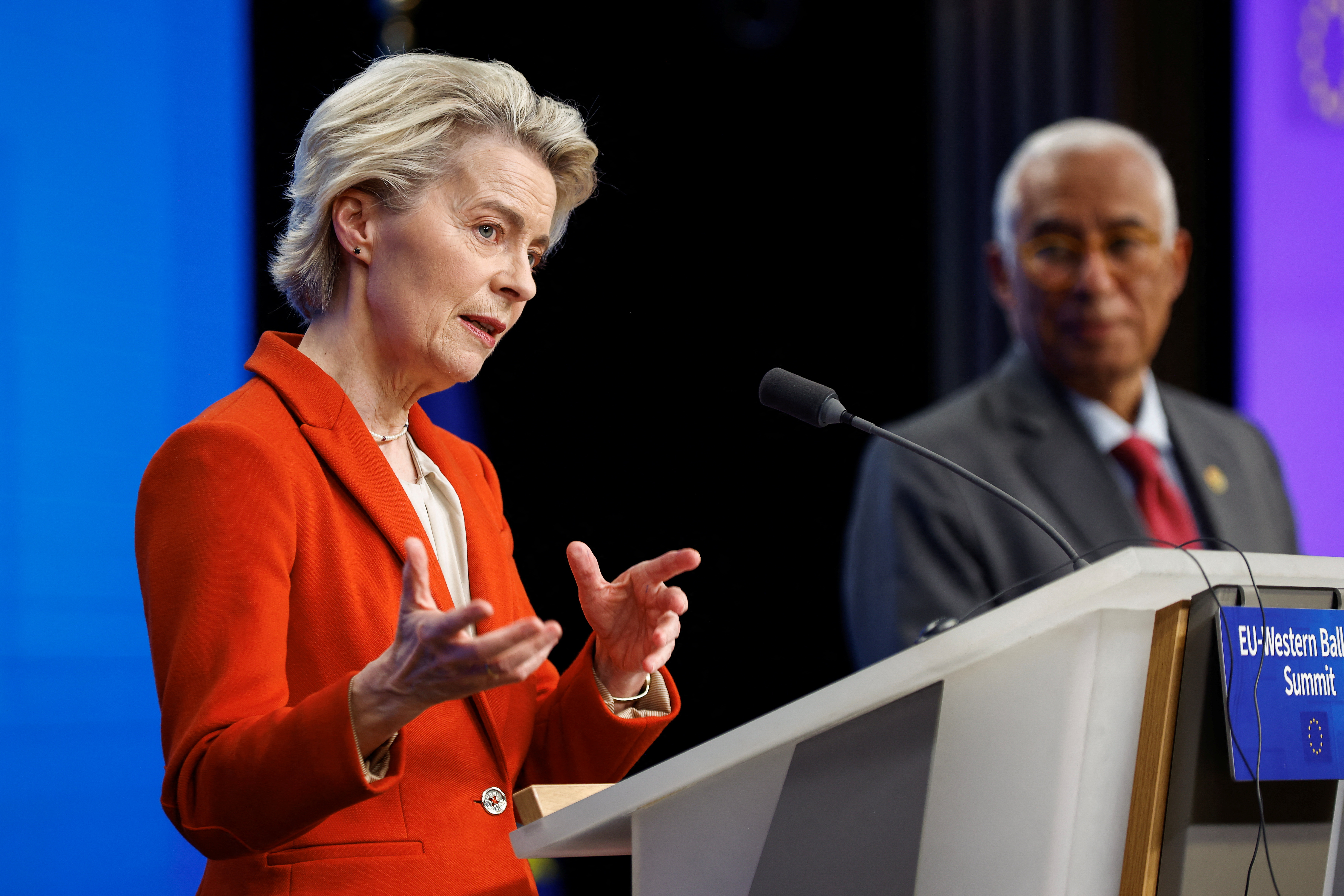 European Union and Western Balkans countries leaders hold a summit in Brussels