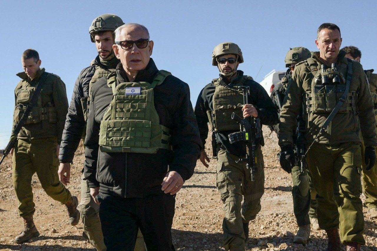 Middle East War 2024: Netanyahu Visits Syrian Hermon, Mt. Hermon Summit, Syria - 17 Dec 2024