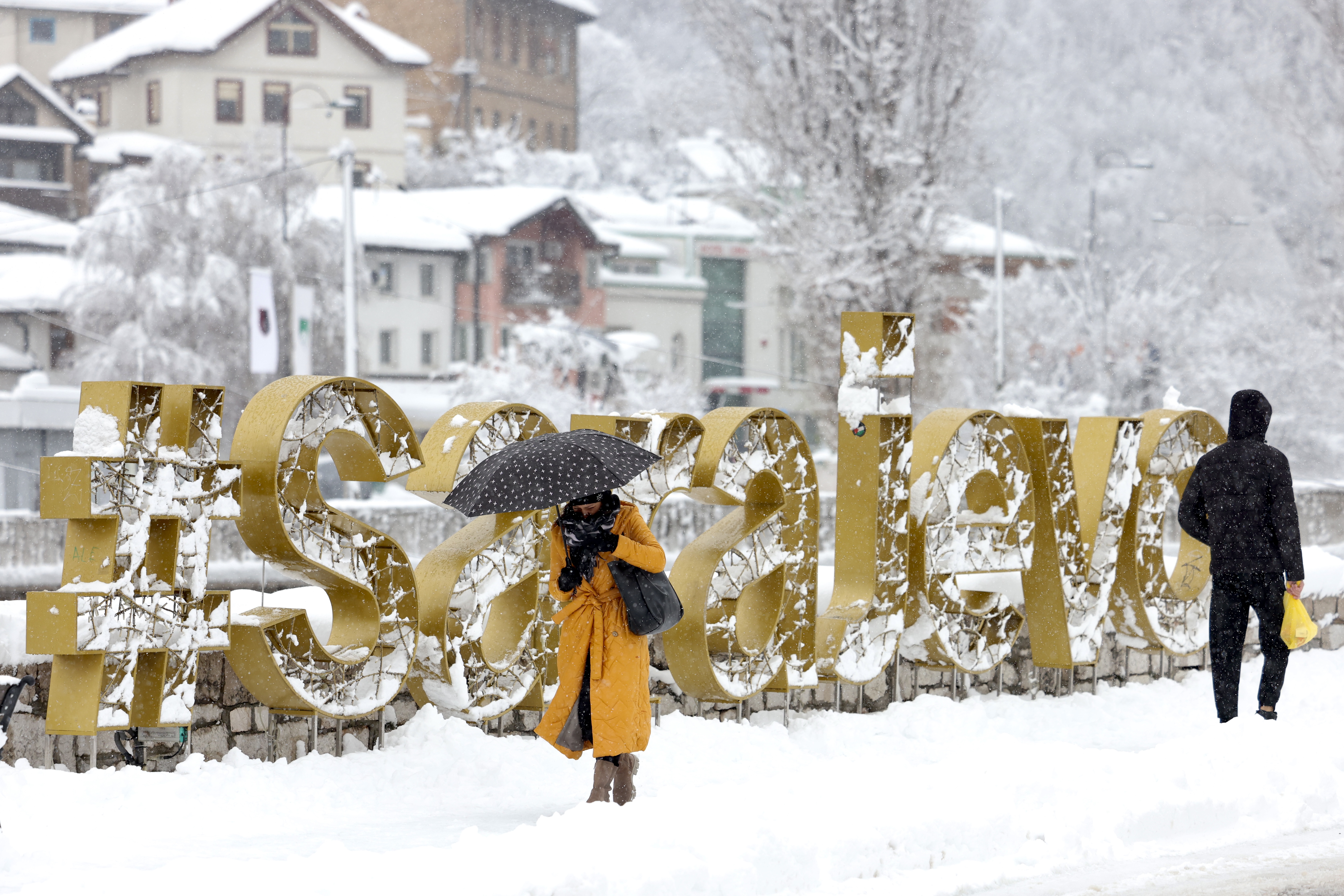 snijeg, Sarajevo, zima, građani