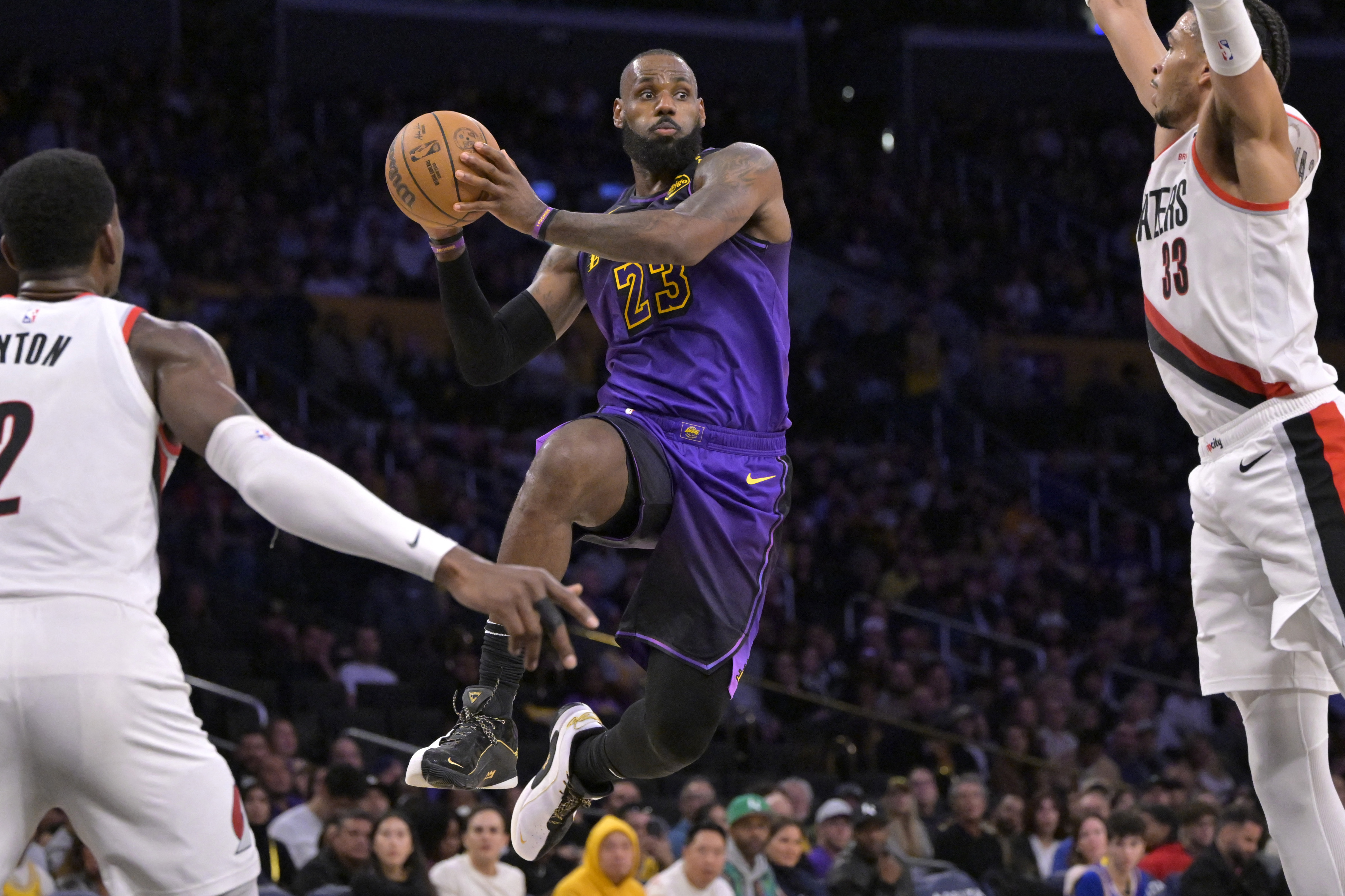 NBA: Portland Trail Blazers at Los Angeles Lakers