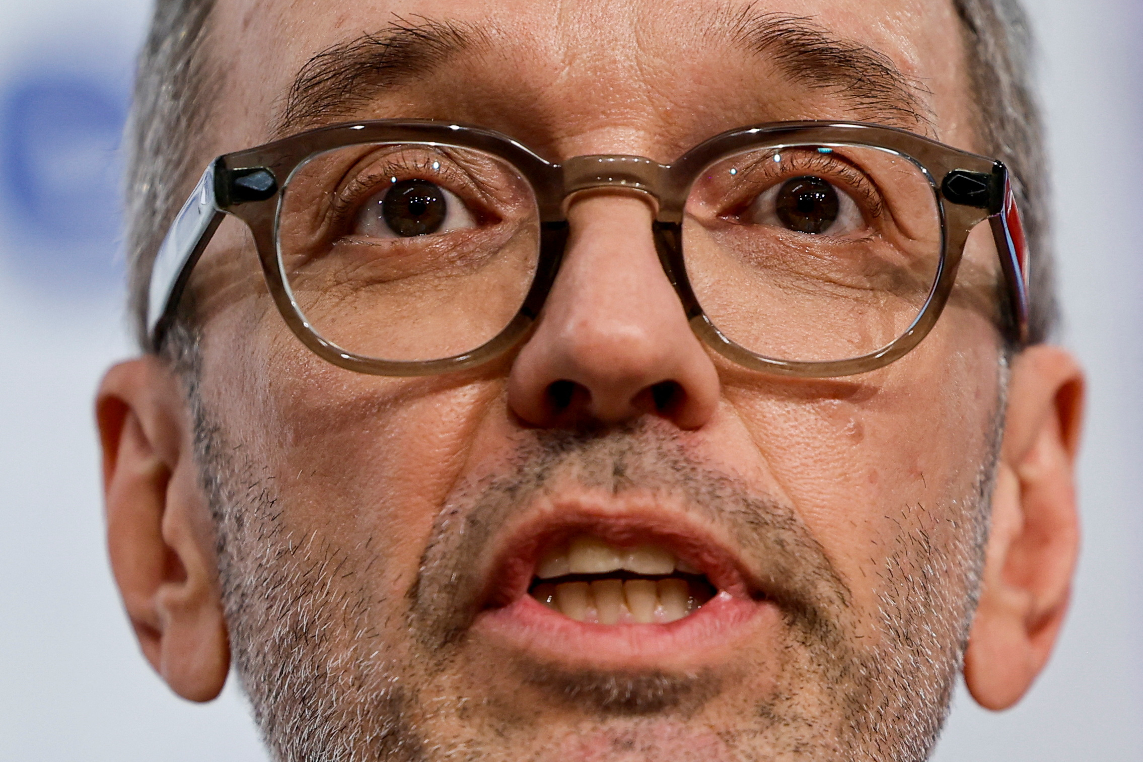 Freedom Party (FPOe) leader Herbert Kickl addresses the media in Vienna