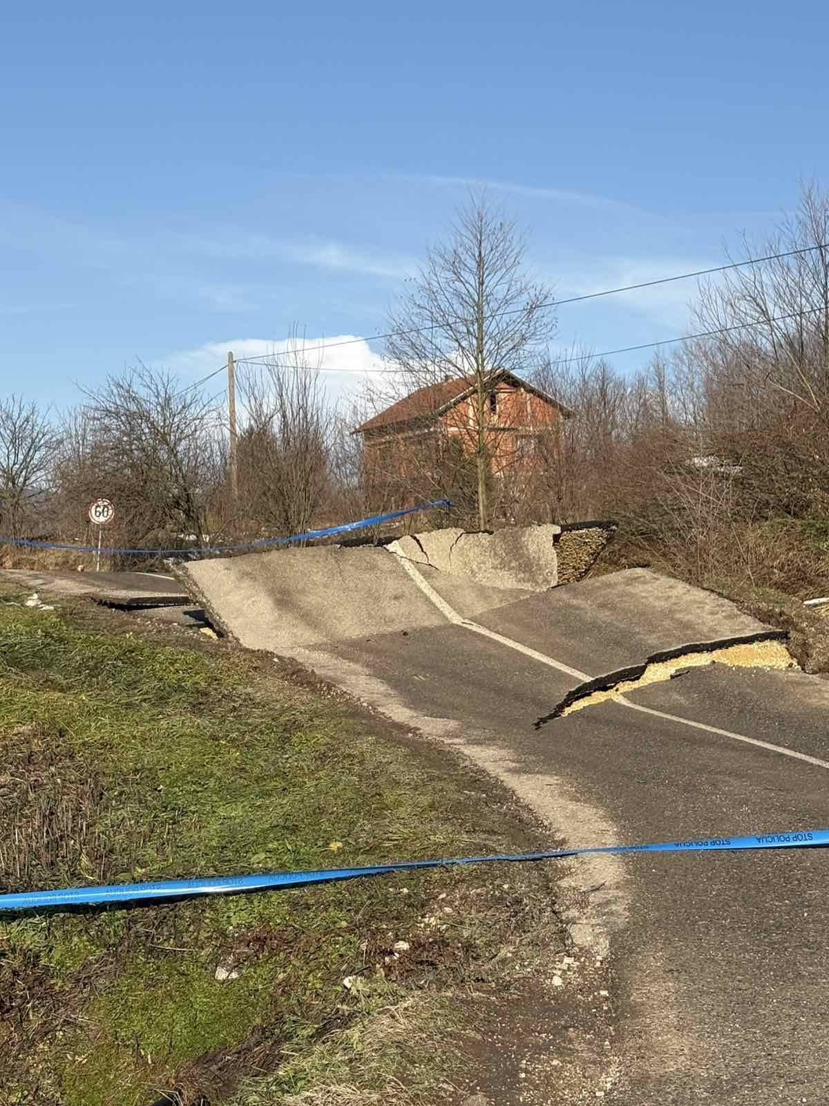 klizište, cesta, tešanj