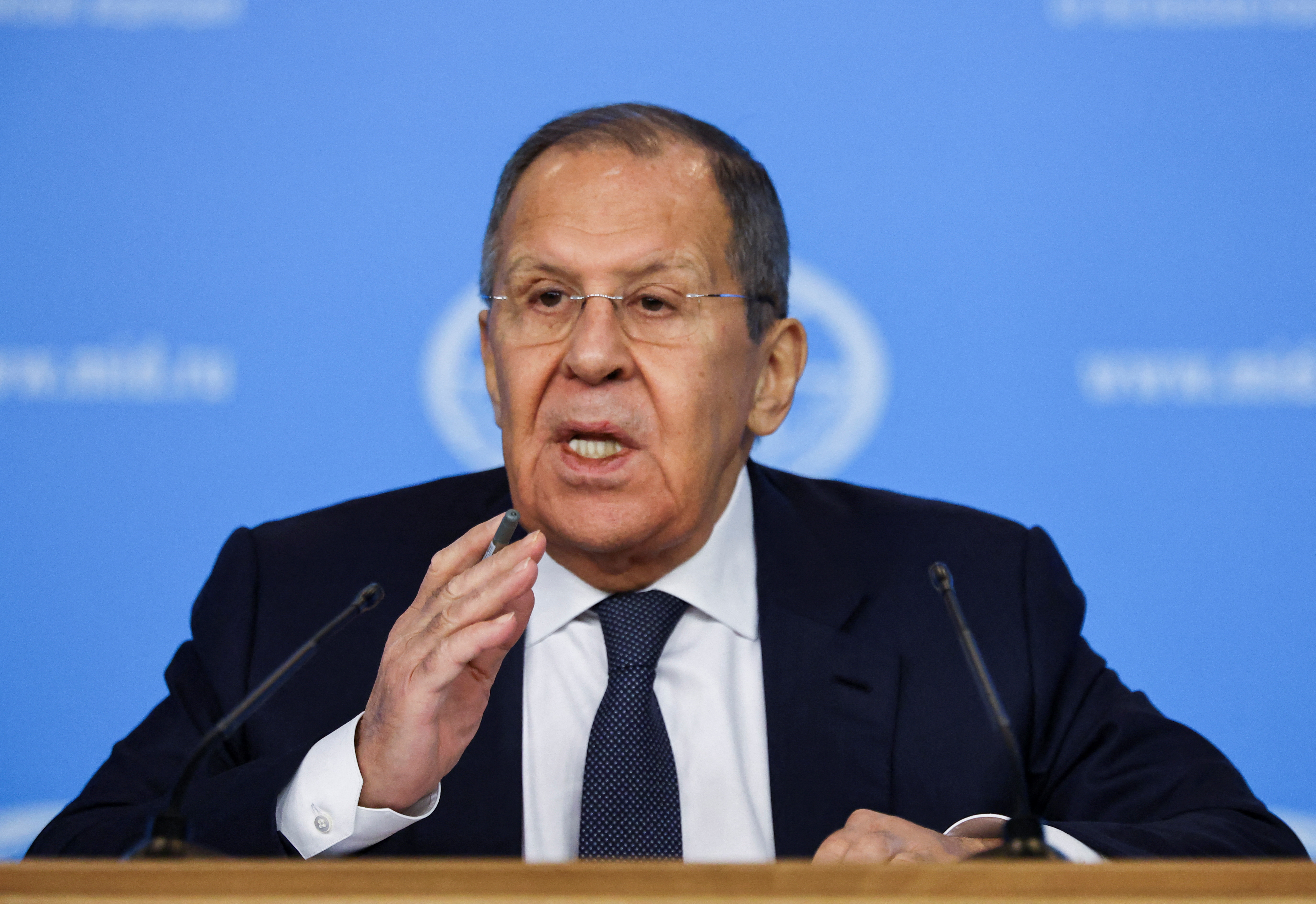 Russia's Foreign Minister Lavrov holds annual press conference in Moscow