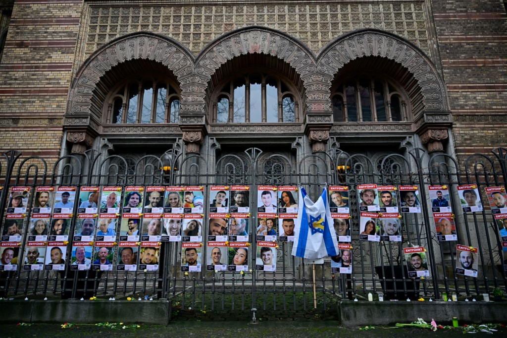 GERMANY-ISRAEL-PALESTINIANS-CONFLICT-HOSTAGES
