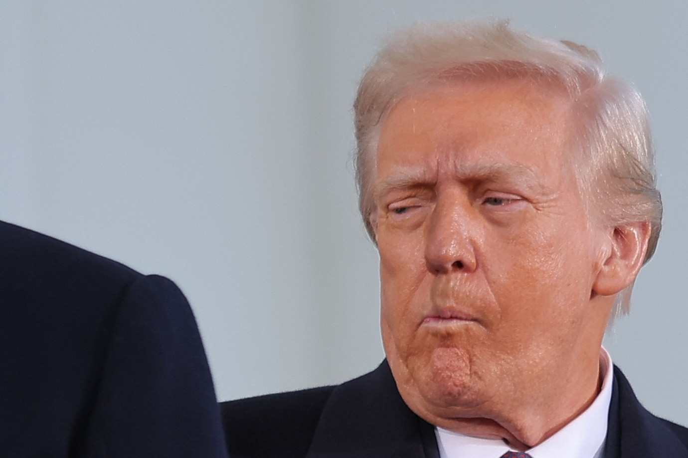 U.S. President-elect Donald Trump and his wife Melania Trump meet with U.S. President Joe Biden and first lady Jill Biden on inauguration day of Donald Trump's second presidential term in Washington