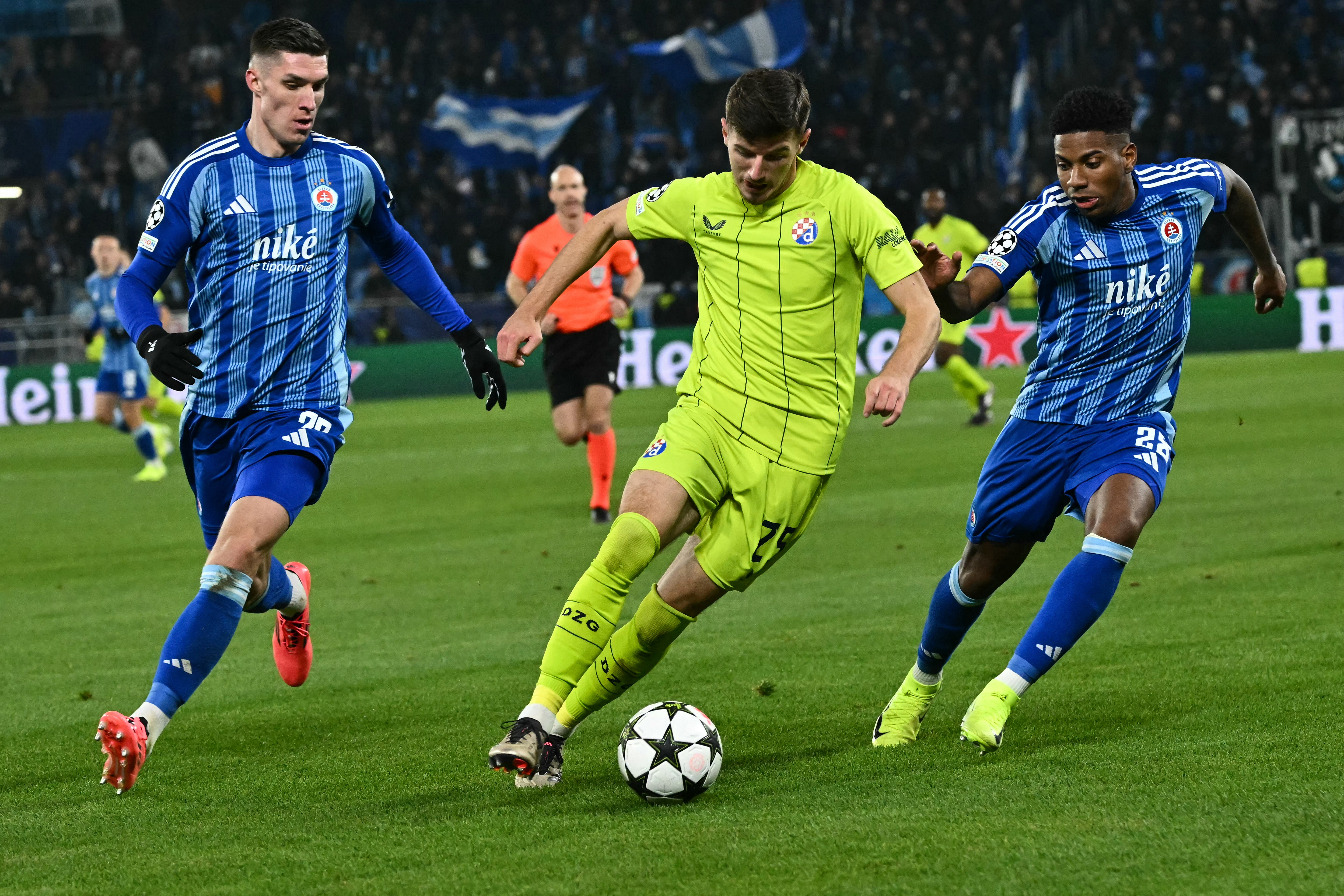 Football: UEFA Champions League - league phase day 4: Slovan Bratislava (SVK) v Dinamo Zagreb (CRO)