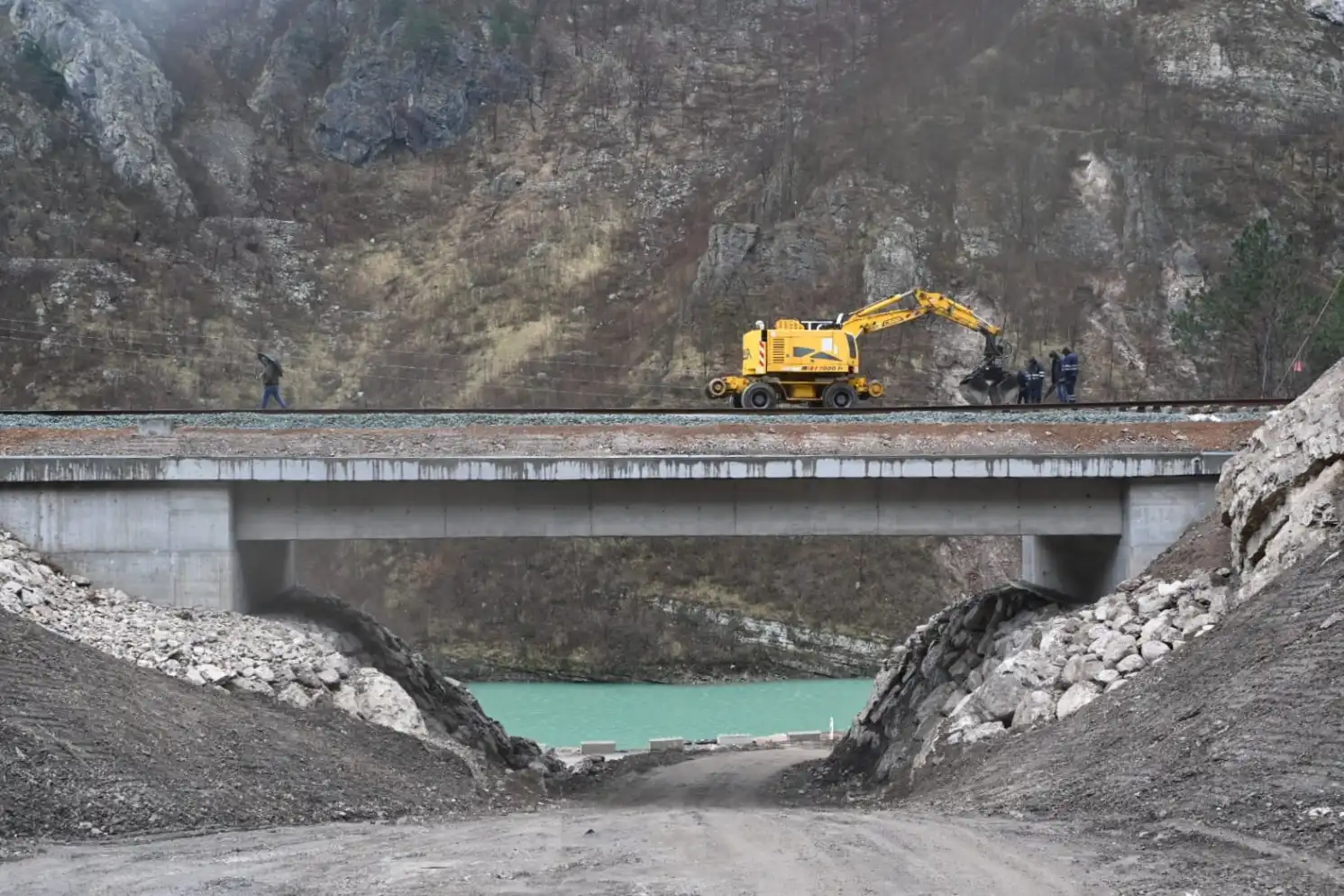 pruga Jablanica, pruga u Jablanici