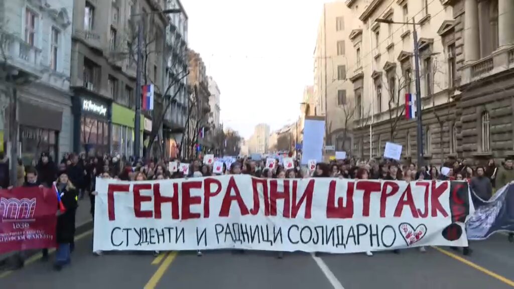 generalni strajk, srbija, studenti