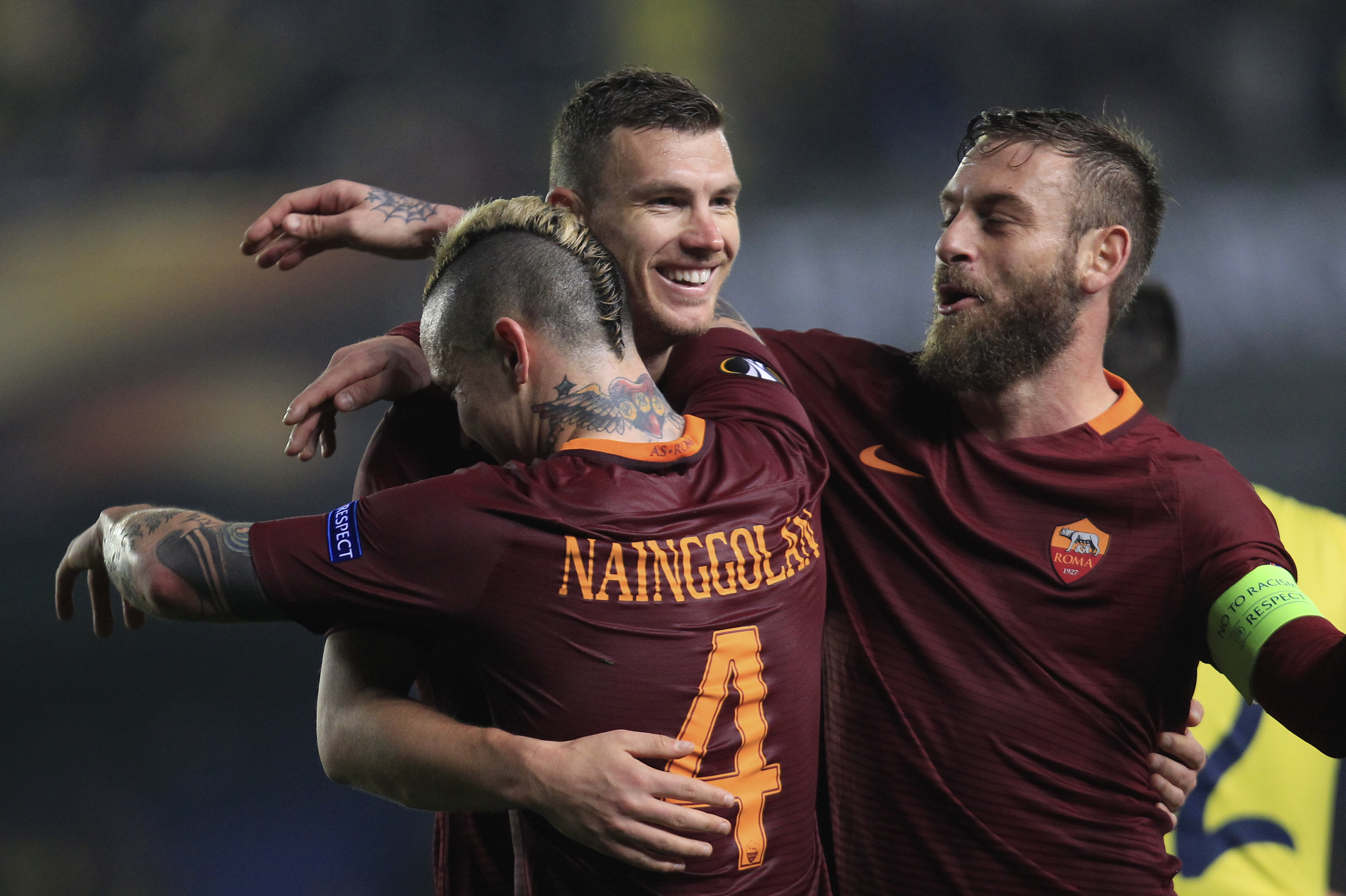 Edin Dzeko, Daniele De Rossi, Radja Nainggolan
