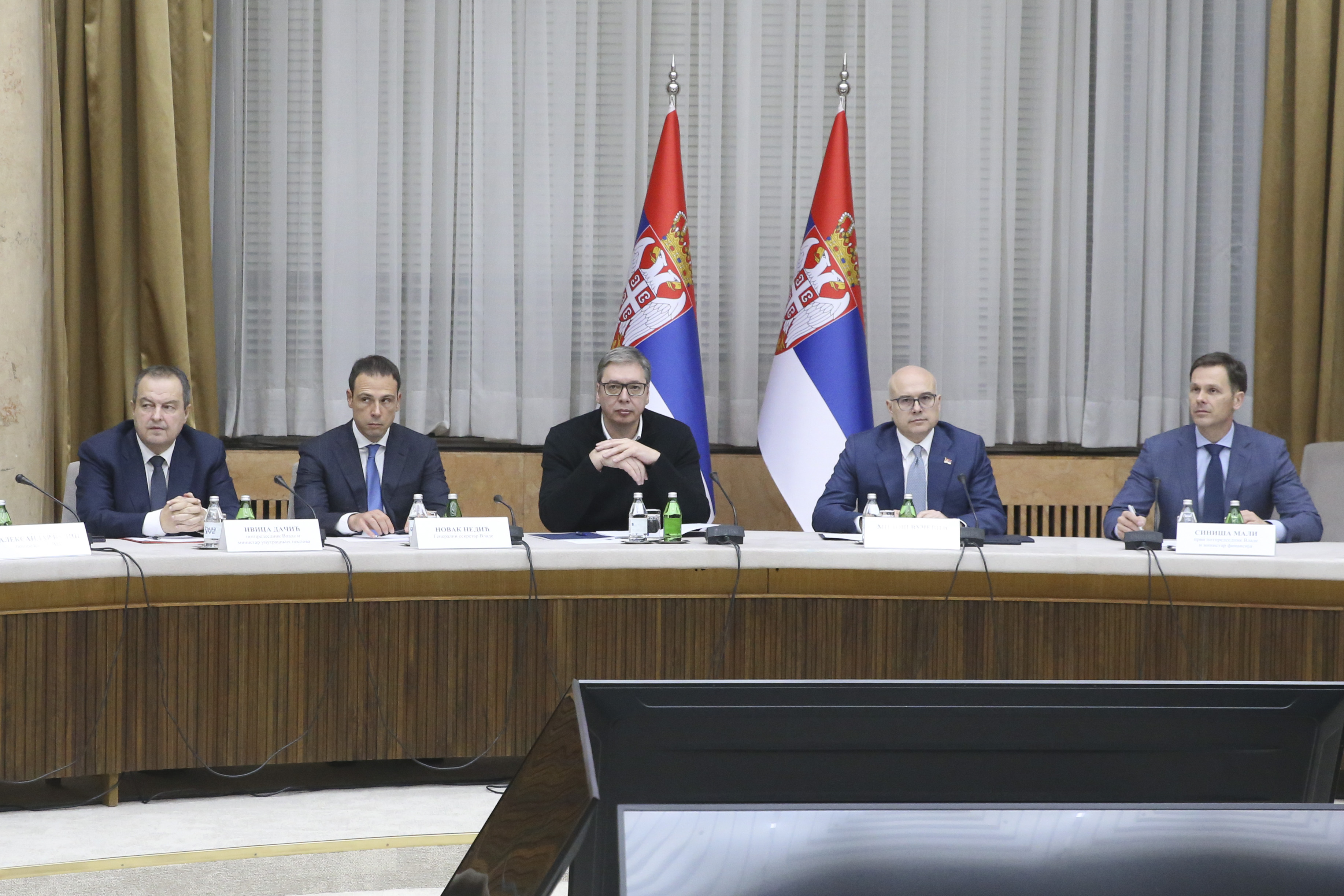 Vanredna sjednica Vlade Srbije u Beogradu