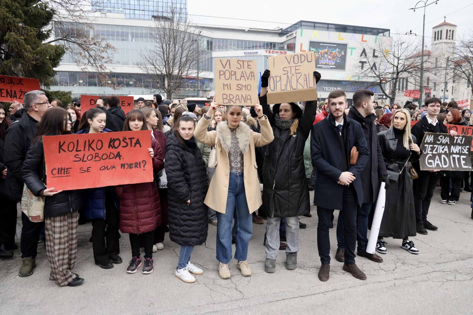 Protesti studenata u Sarajevu