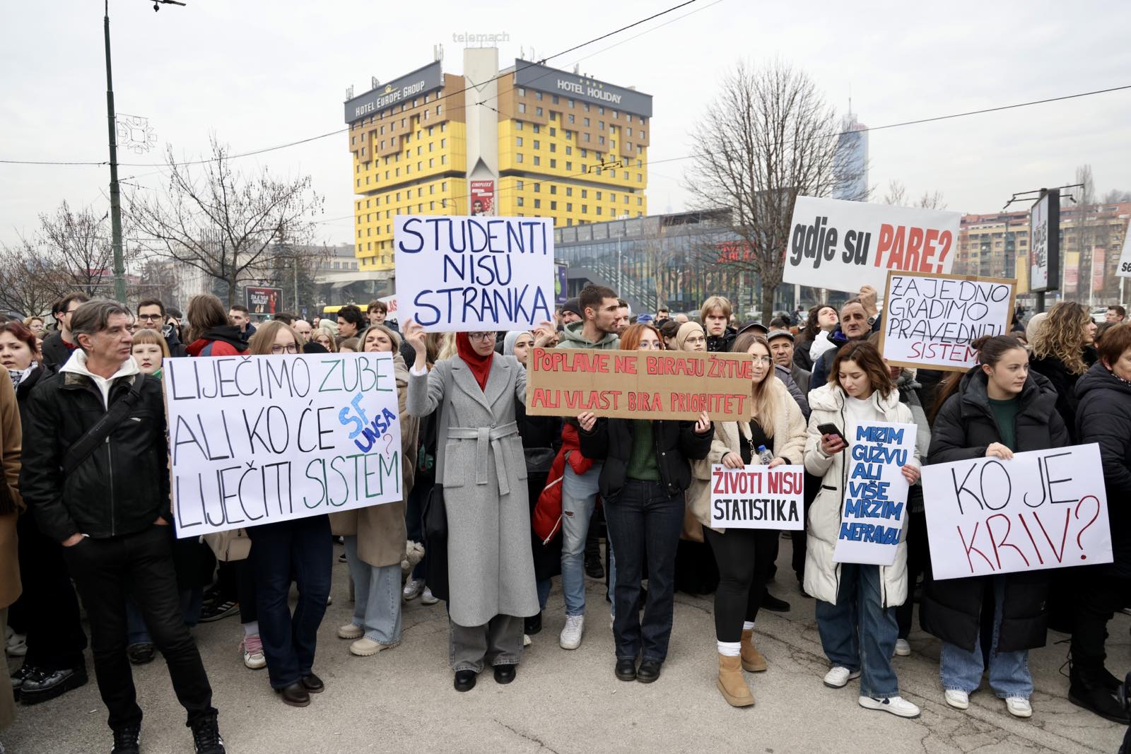 Protesti studenata u Sarajevu