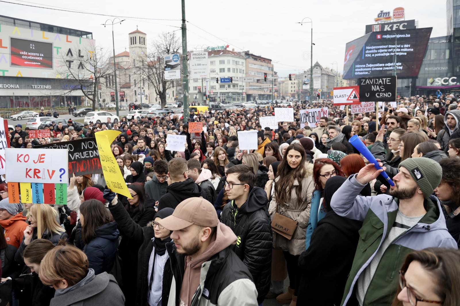 Protesti studenata u Sarajevu