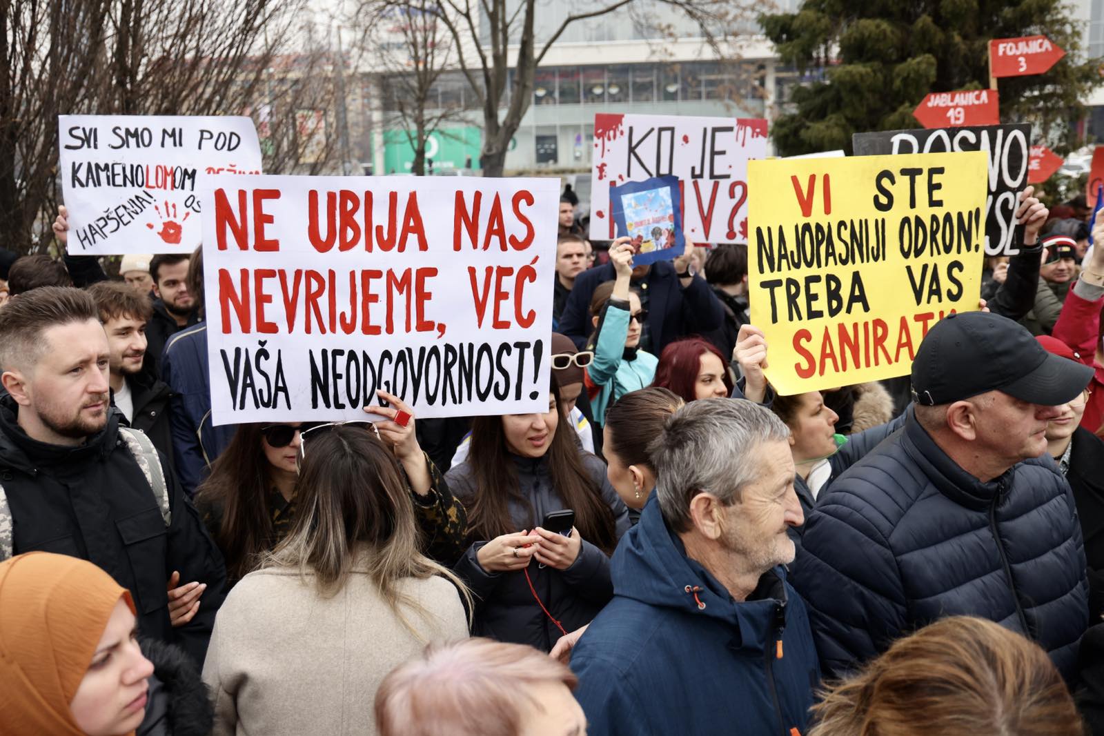 Protesti studenata u Sarajevu
