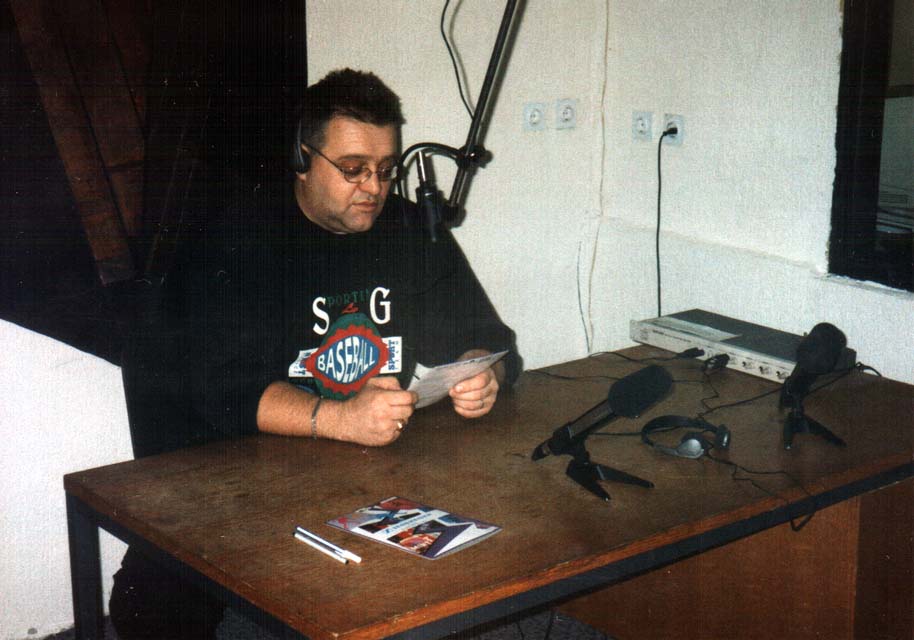 Marinko Sekulić na Radio Kameleonu u Tuzli  2000. godine