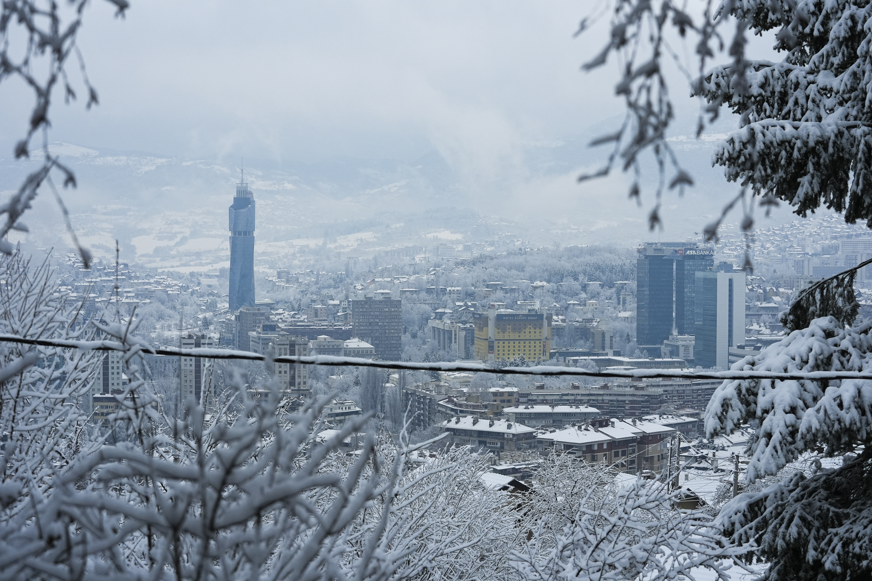 Snijeg opet u Sarajevu/ Foto: Anadolija
