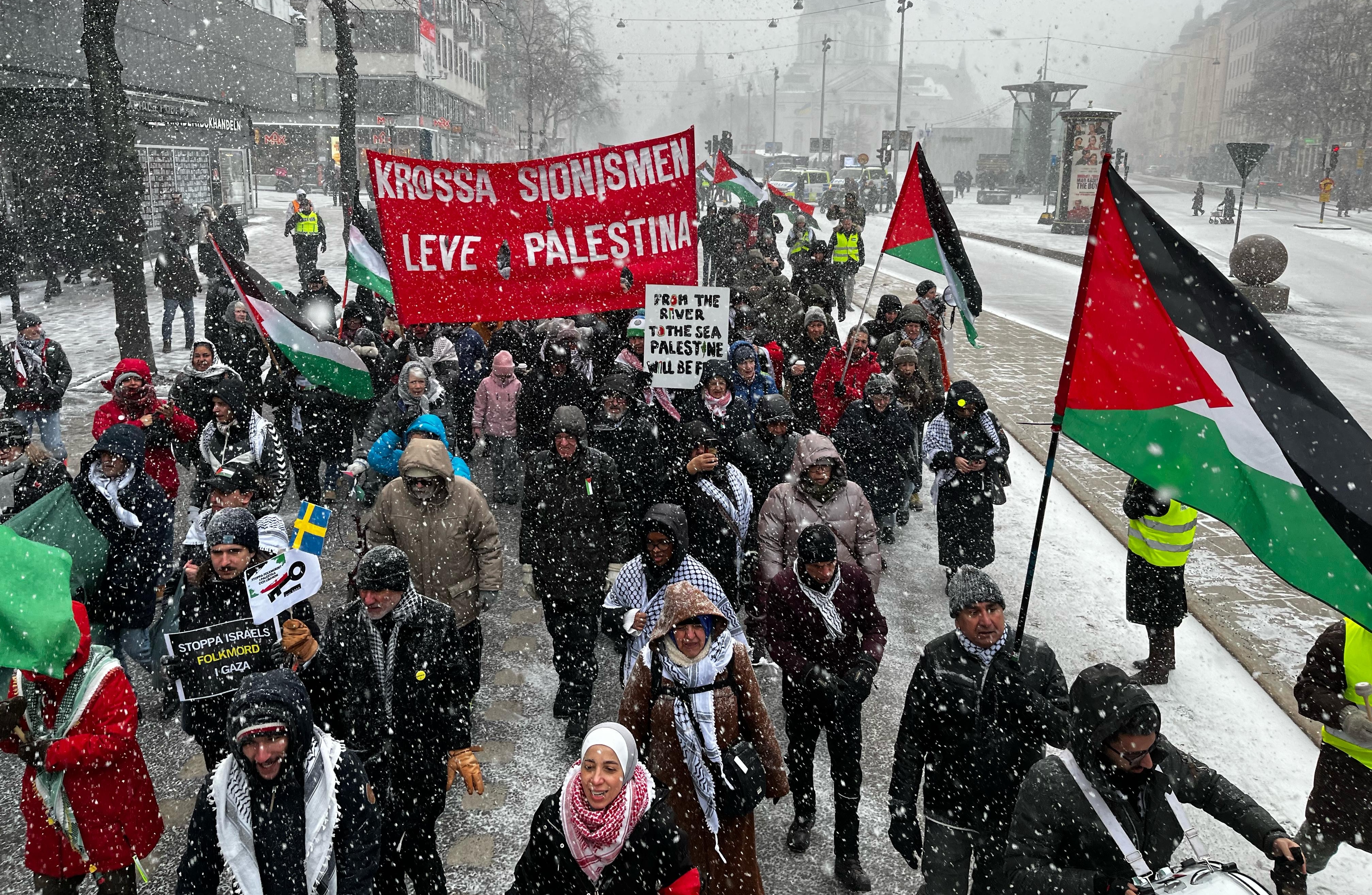 Propalestinski protest u Štokholmu