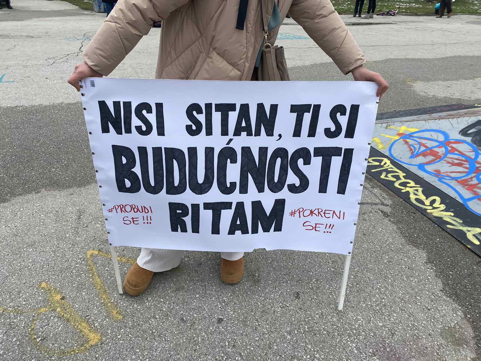 Sarajevo: Protest povodom ubistva u Kalesiji (N1/F.Z.)