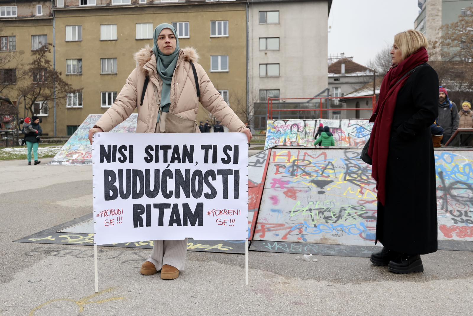 Sarajevo: Protest povodom ubistva u Kalesiji (N1/F.Z.)