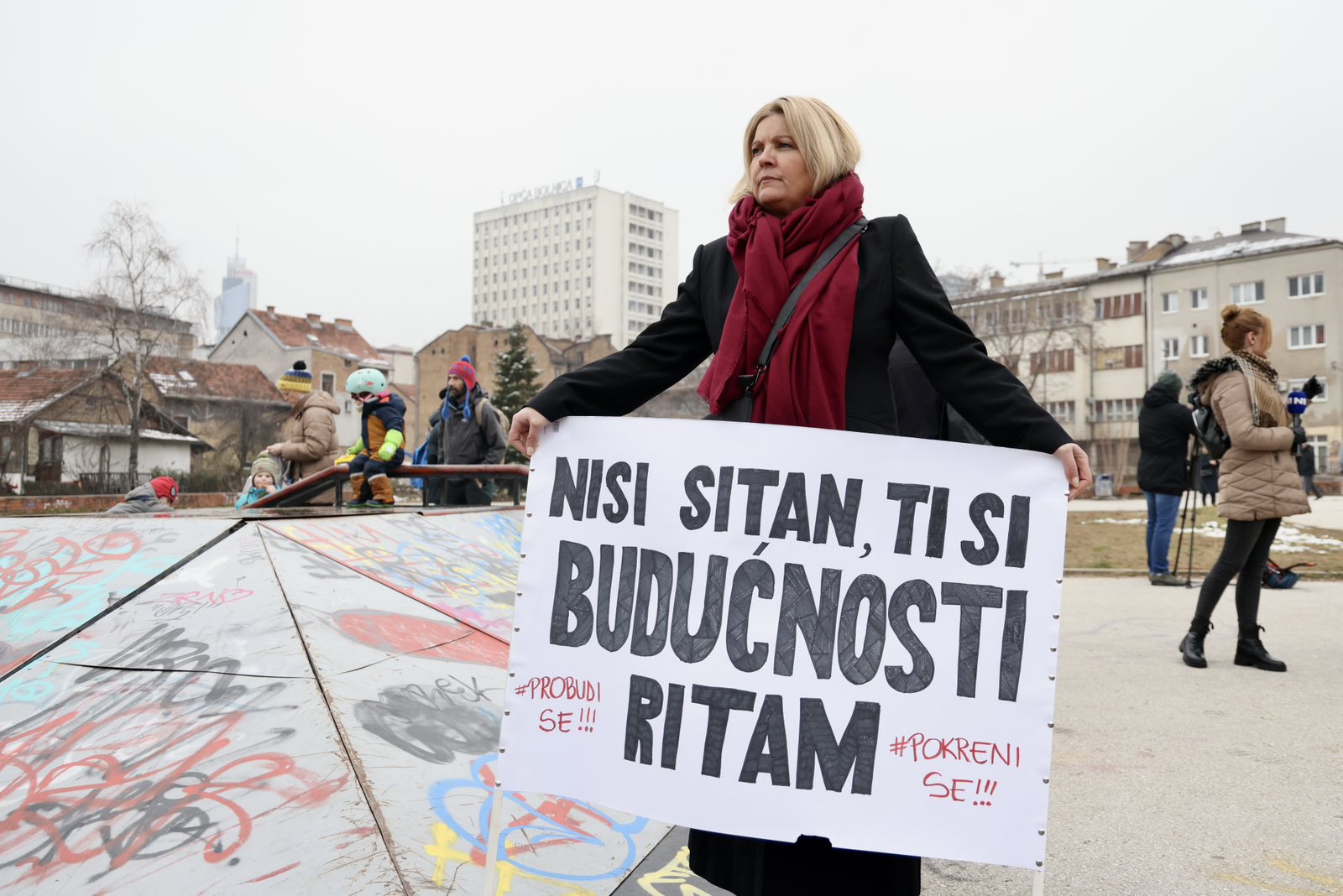 Sarajevo: Protest povodom ubistva u Kalesiji (N1/F.Z.)