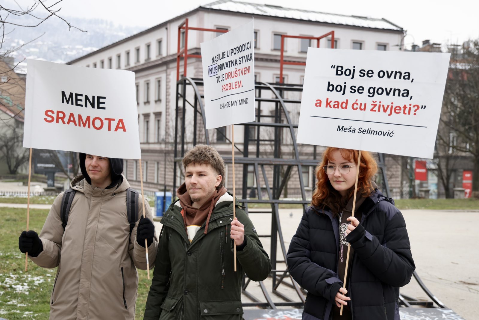 Sarajevo: Protest povodom ubistva u Kalesiji (N1/F.Z.)