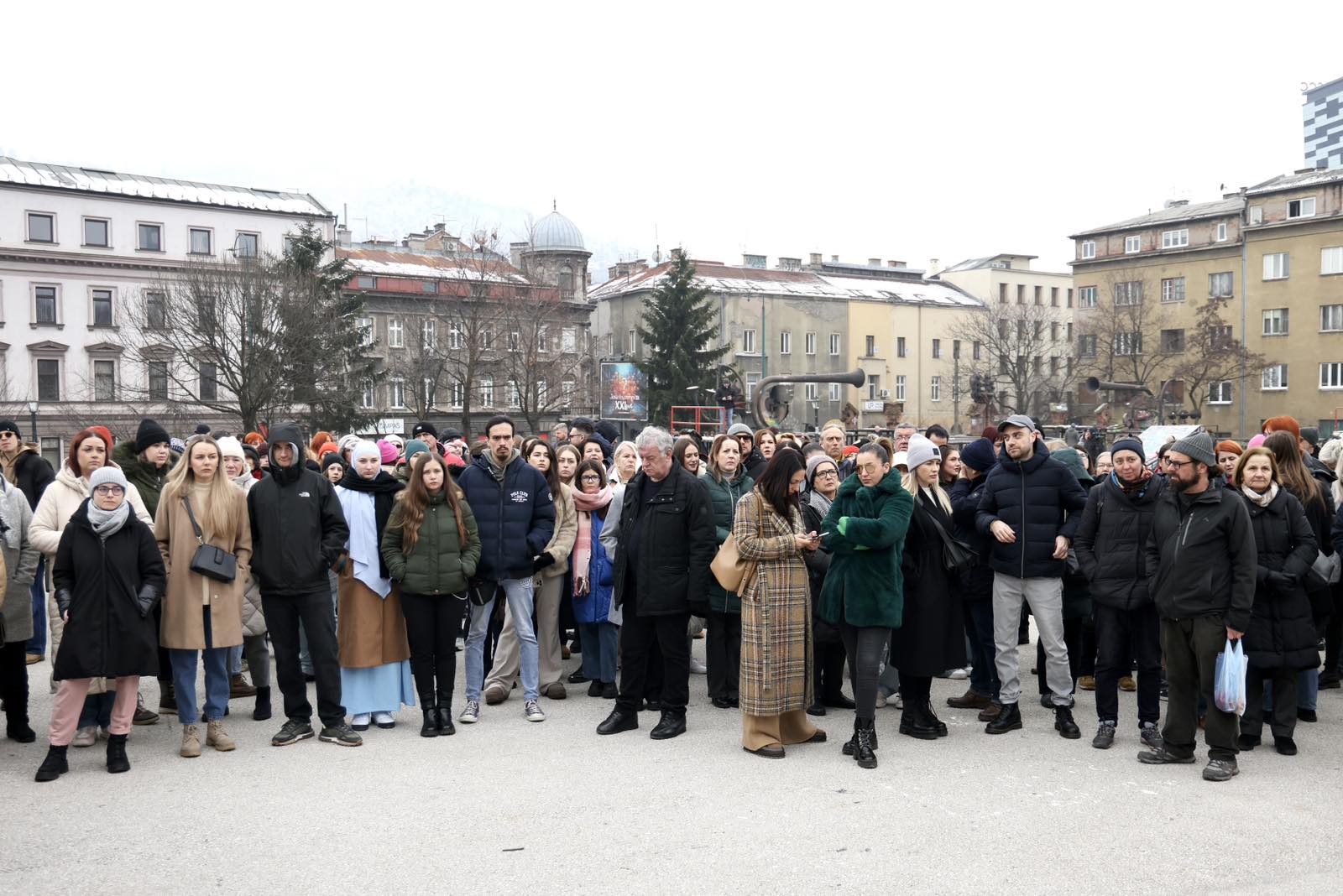 Sarajevo: Protest povodom ubistva u Kalesiji (N1/F.Z.)