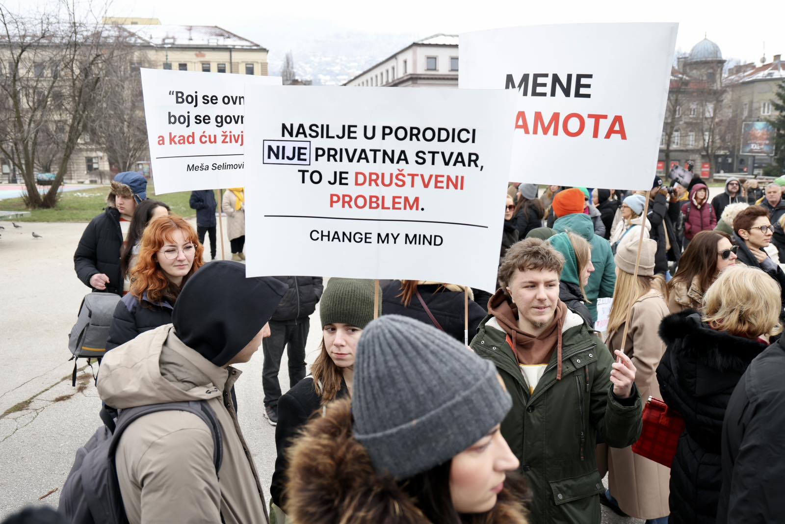 Sarajevo: Protest povodom ubistva u Kalesiji (N1/F.Z.)