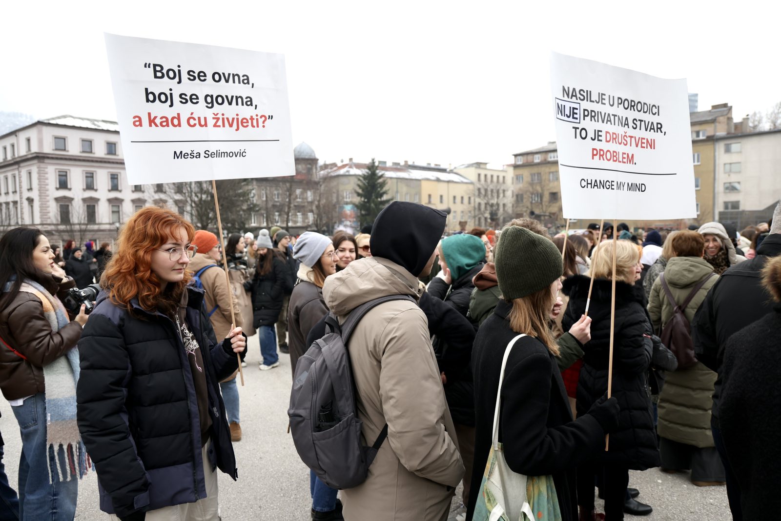 Sarajevo: Protest povodom ubistva u Kalesiji (N1/F.Z.)
