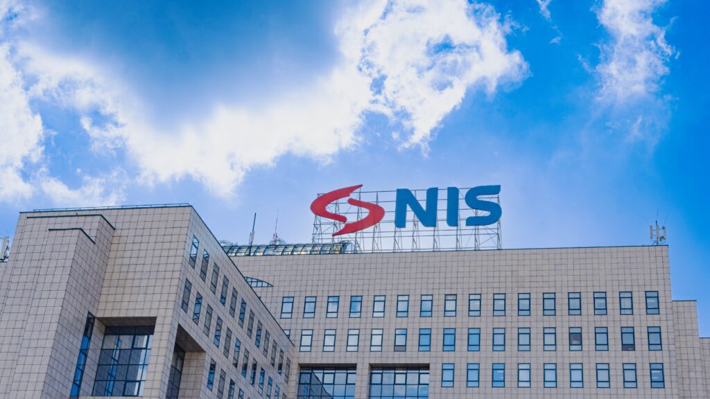 Novi,Sad,,Serbia-10.12.2024.nis,Gazprom,Neft,Logo,Sign,On,Their,Headquarters