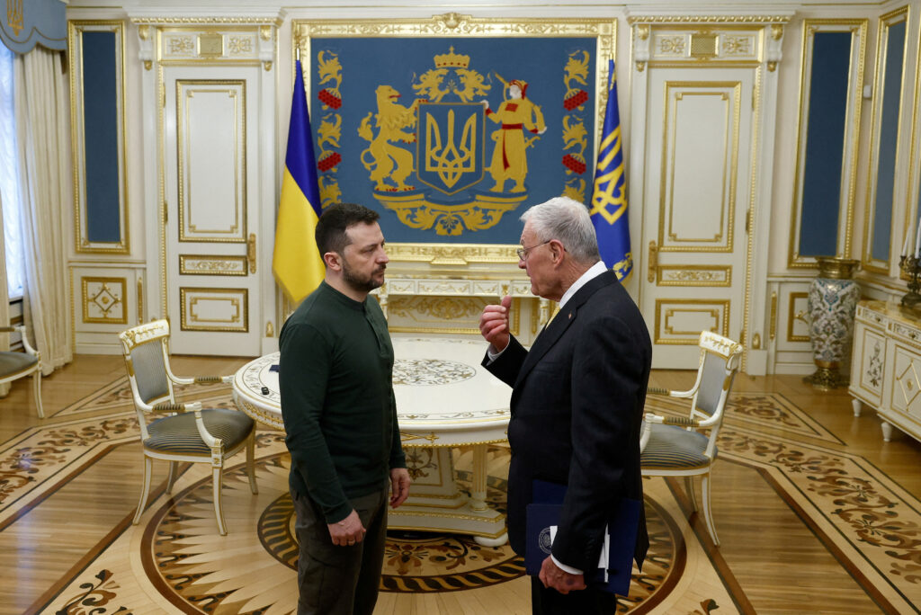 US Special Envoy to Ukraine and Russia Kellogg and Ukrainian President Zelenskiy meet in Kyiv