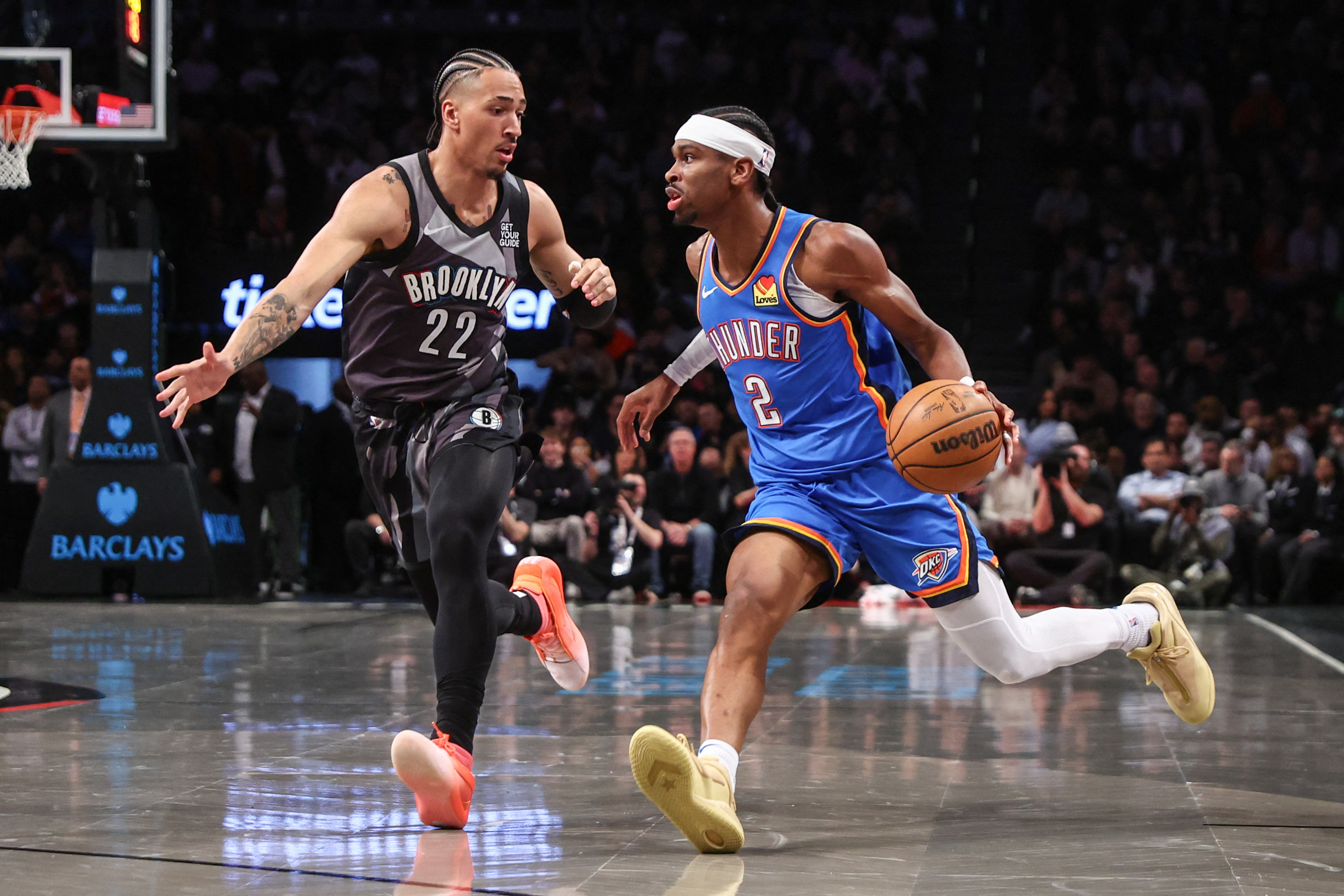 NBA: Oklahoma City Thunder at Brooklyn Nets
