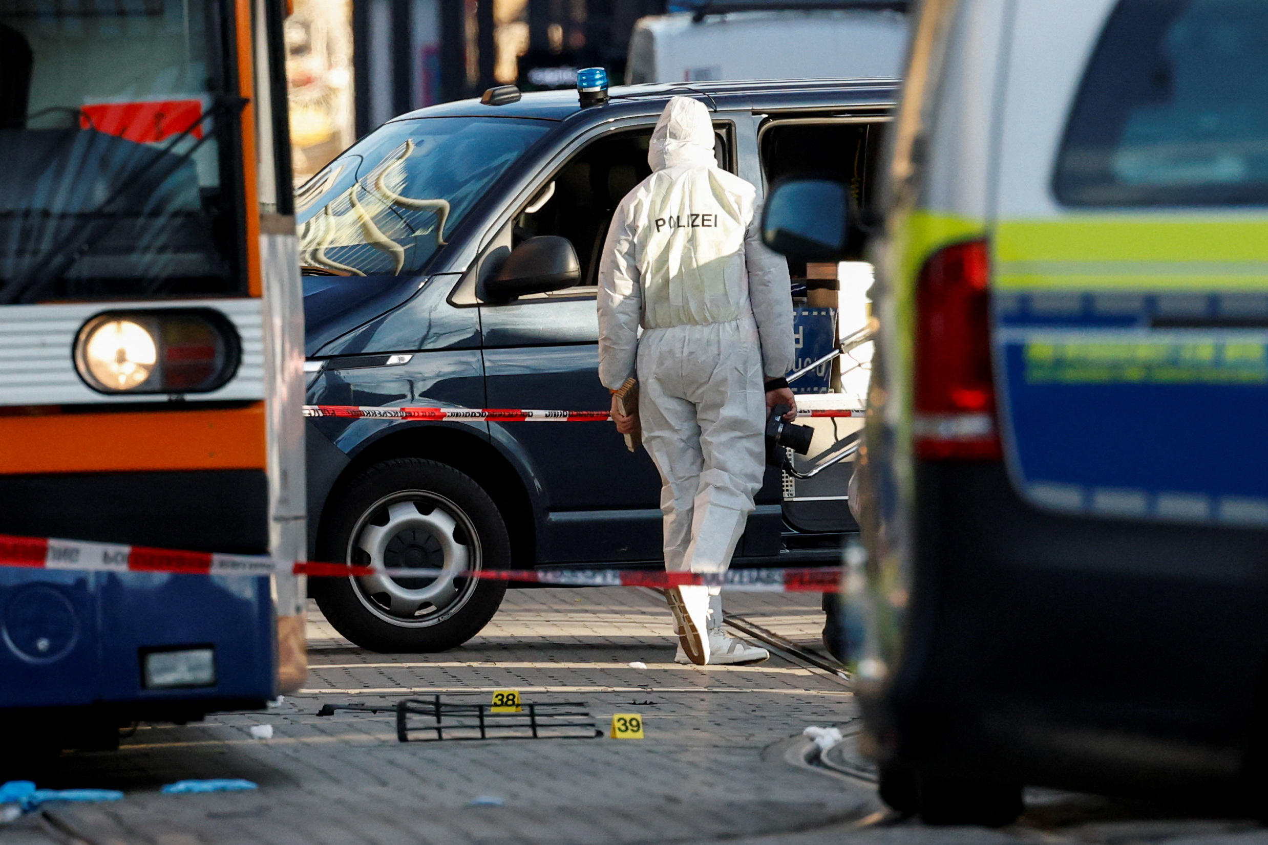 Car drives into crowd in German city of Mannheim
