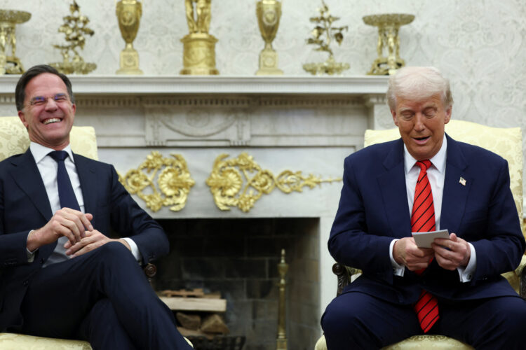 U.S. President Trump meets NATO Secretary General Rutte at the White House in Washington