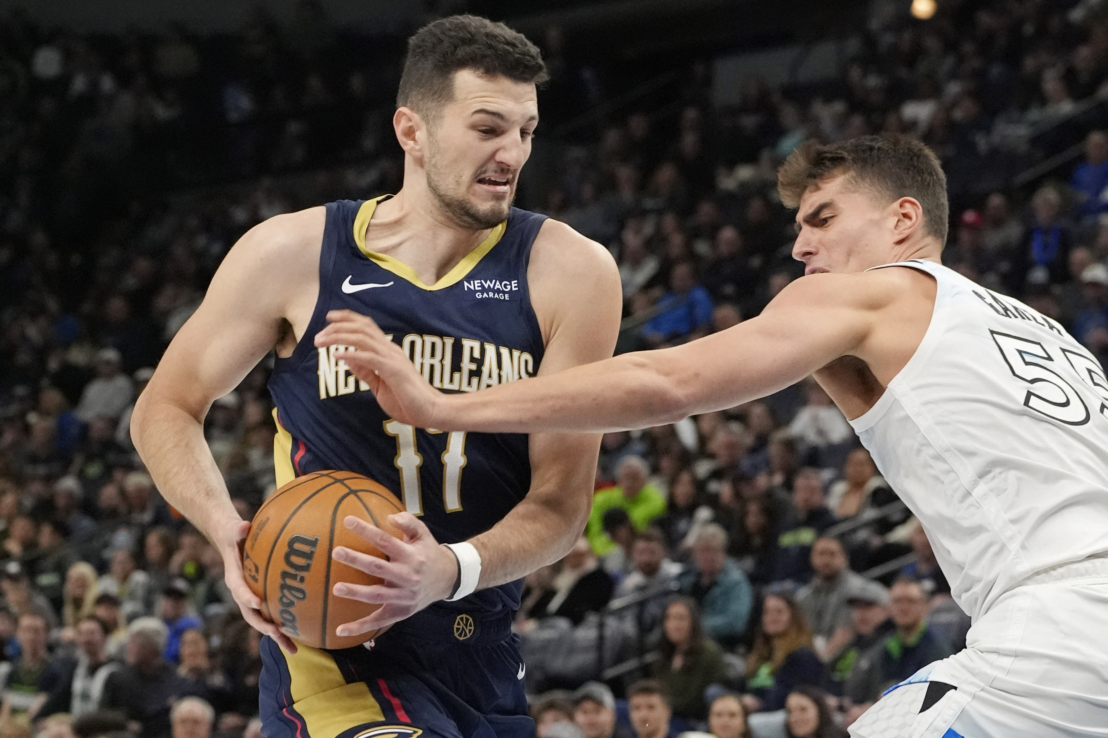 NBA: New Orleans Pelicans at Minnesota Timberwolves