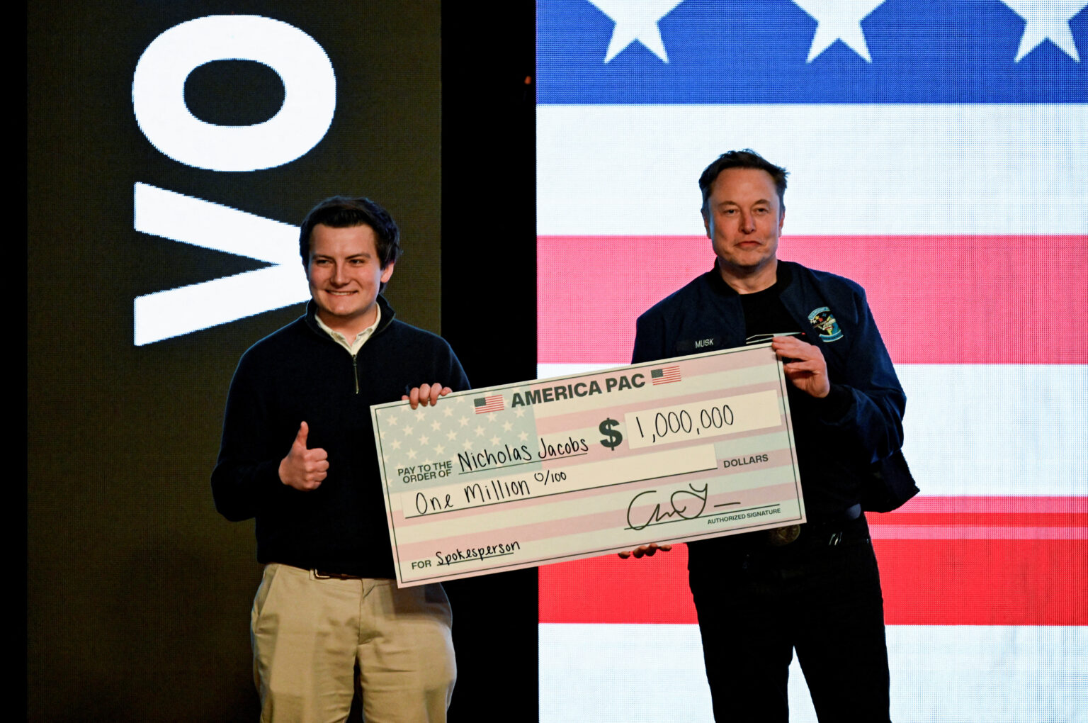 U.S. President Trump's adviser Elon Musk holds a rally, in Green Bay